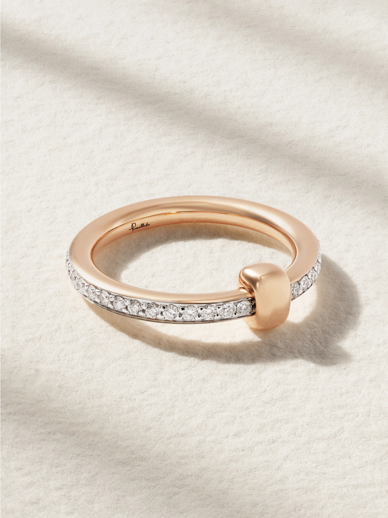 Pomellato Together Rhodium-plated 18-karat White Gold Diamond Ring