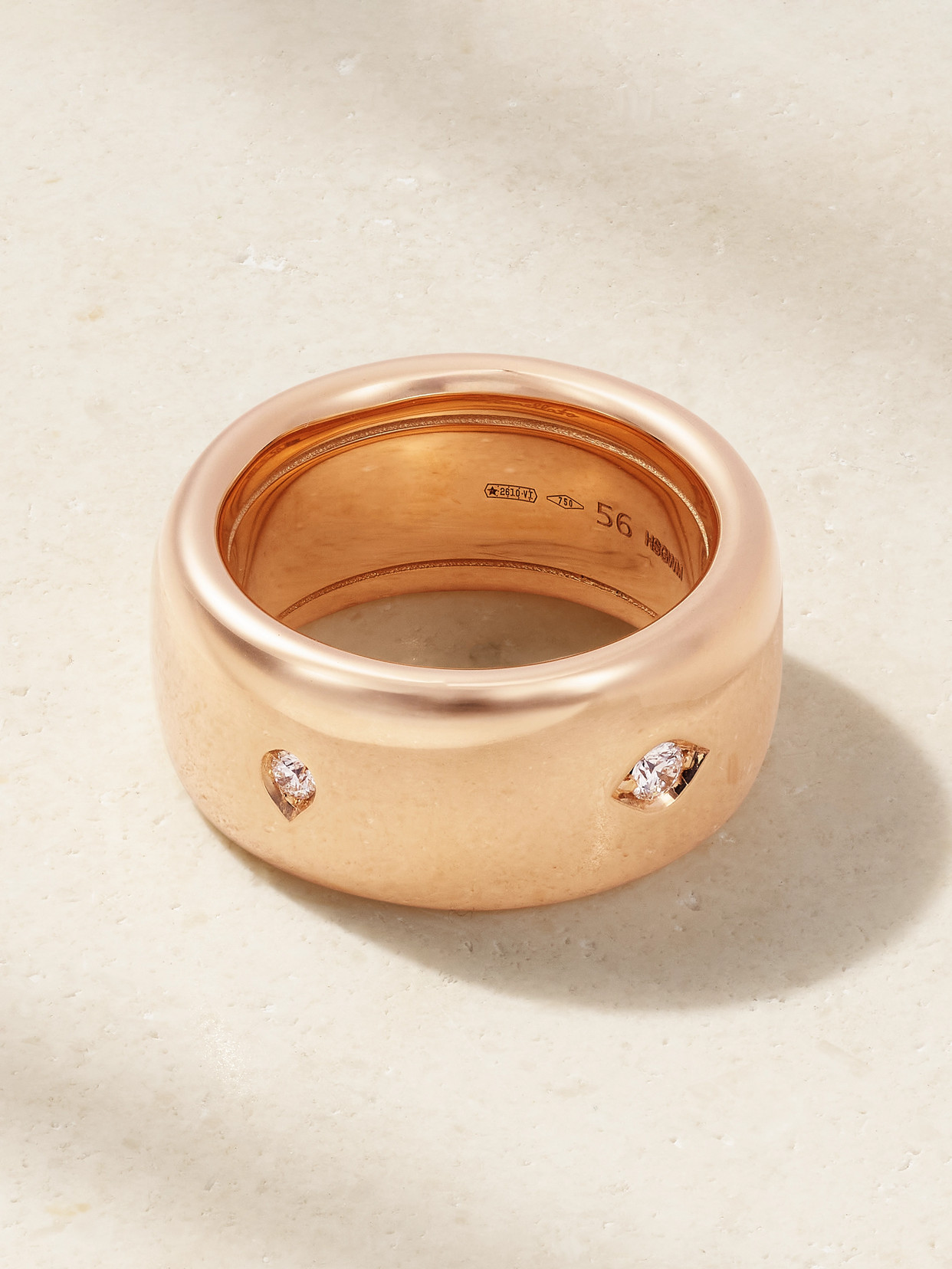 Pomellato Iconica Medium/large 18-karat Rose Gold Diamond Ring In Rose Gold