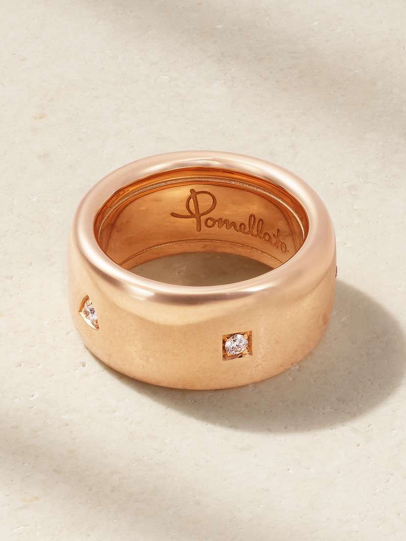 Pomellato Iconica Medium/large 18-karat Rose Gold Diamond Ring