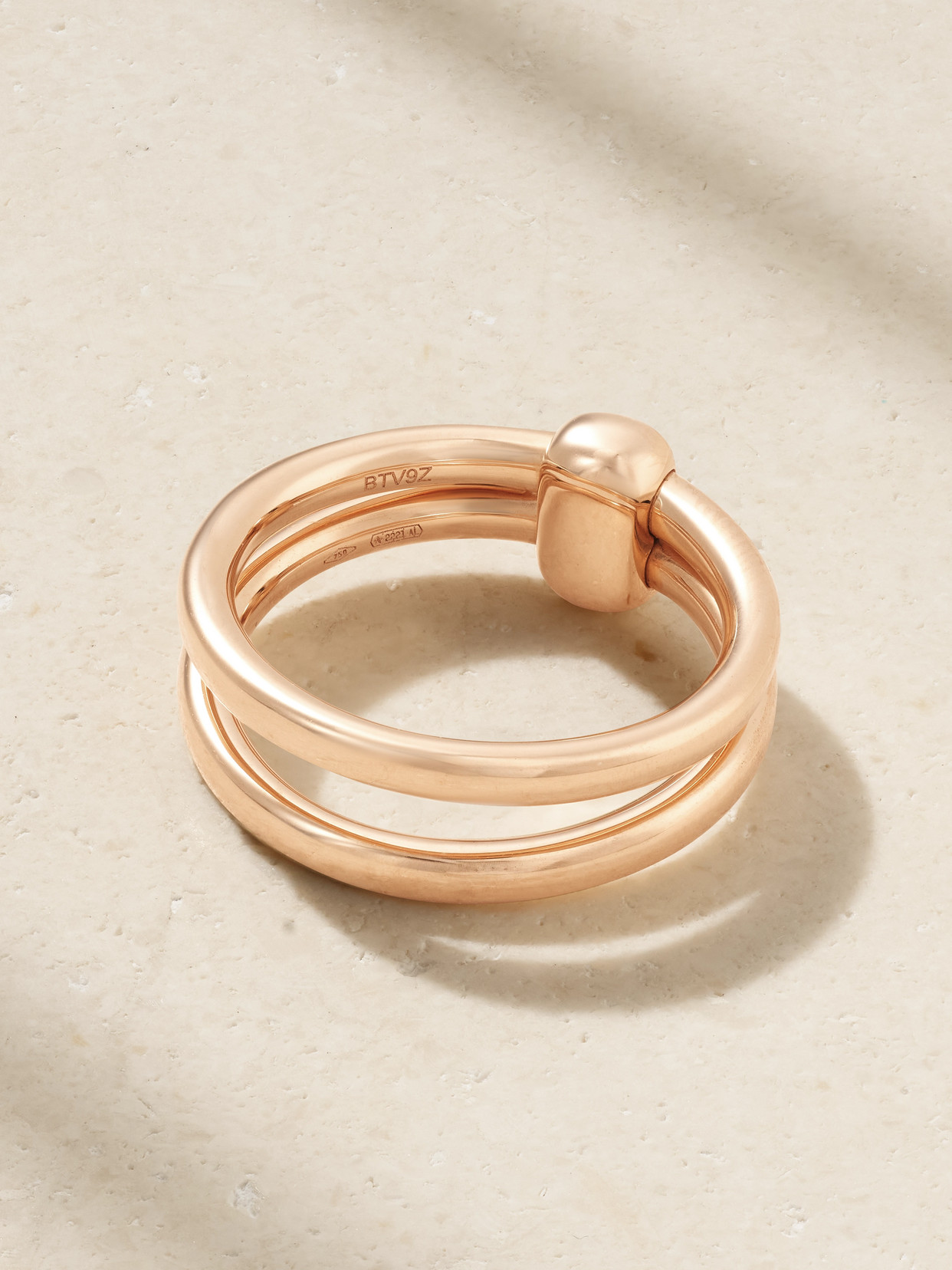 Pomellato Together 18-karat Rose Gold, Rhodium-plated And Diamond Ring In Gold