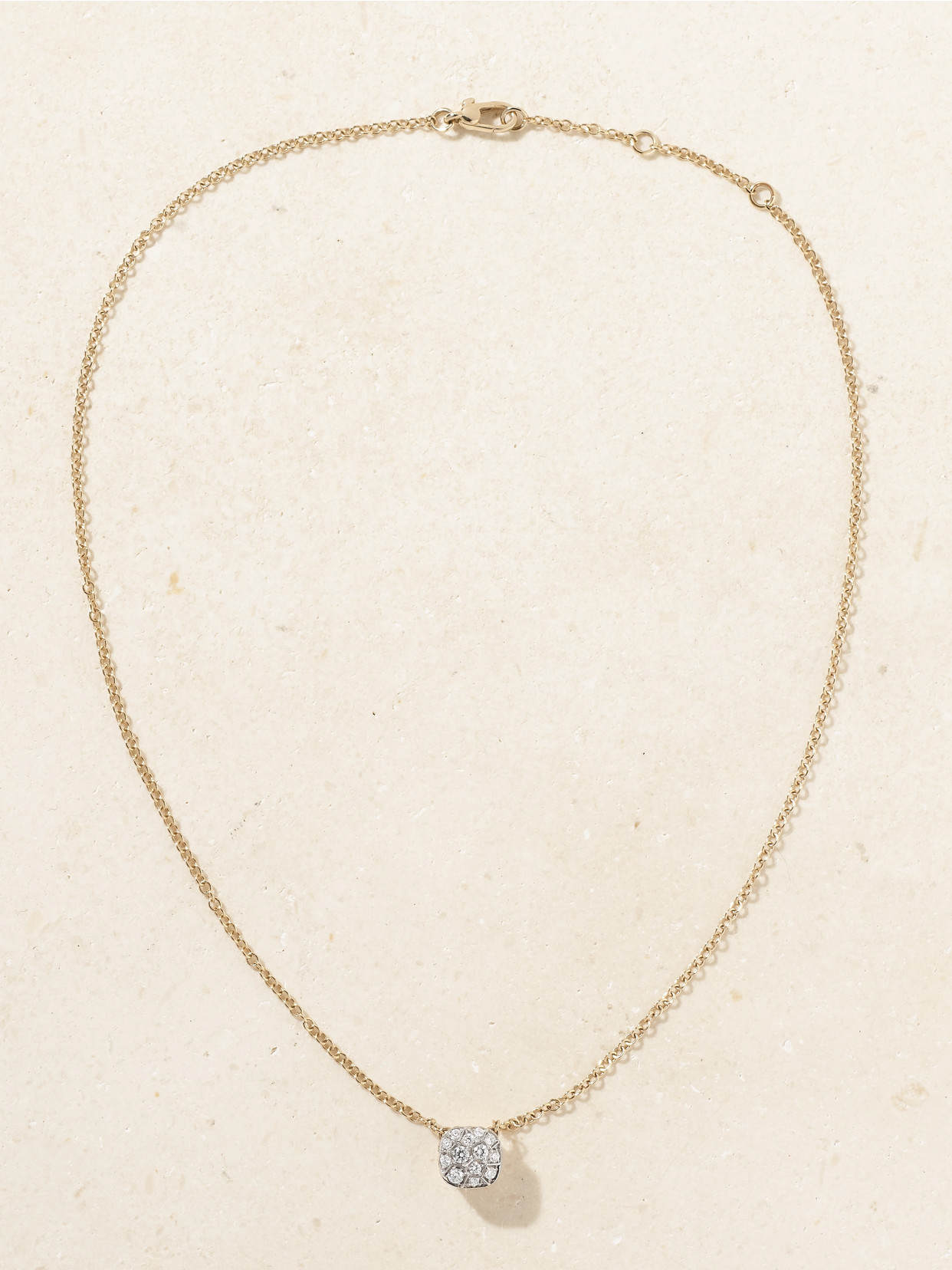 Pomellato Nudo 18-karat Gold And White Gold Diamond Necklace In Gold