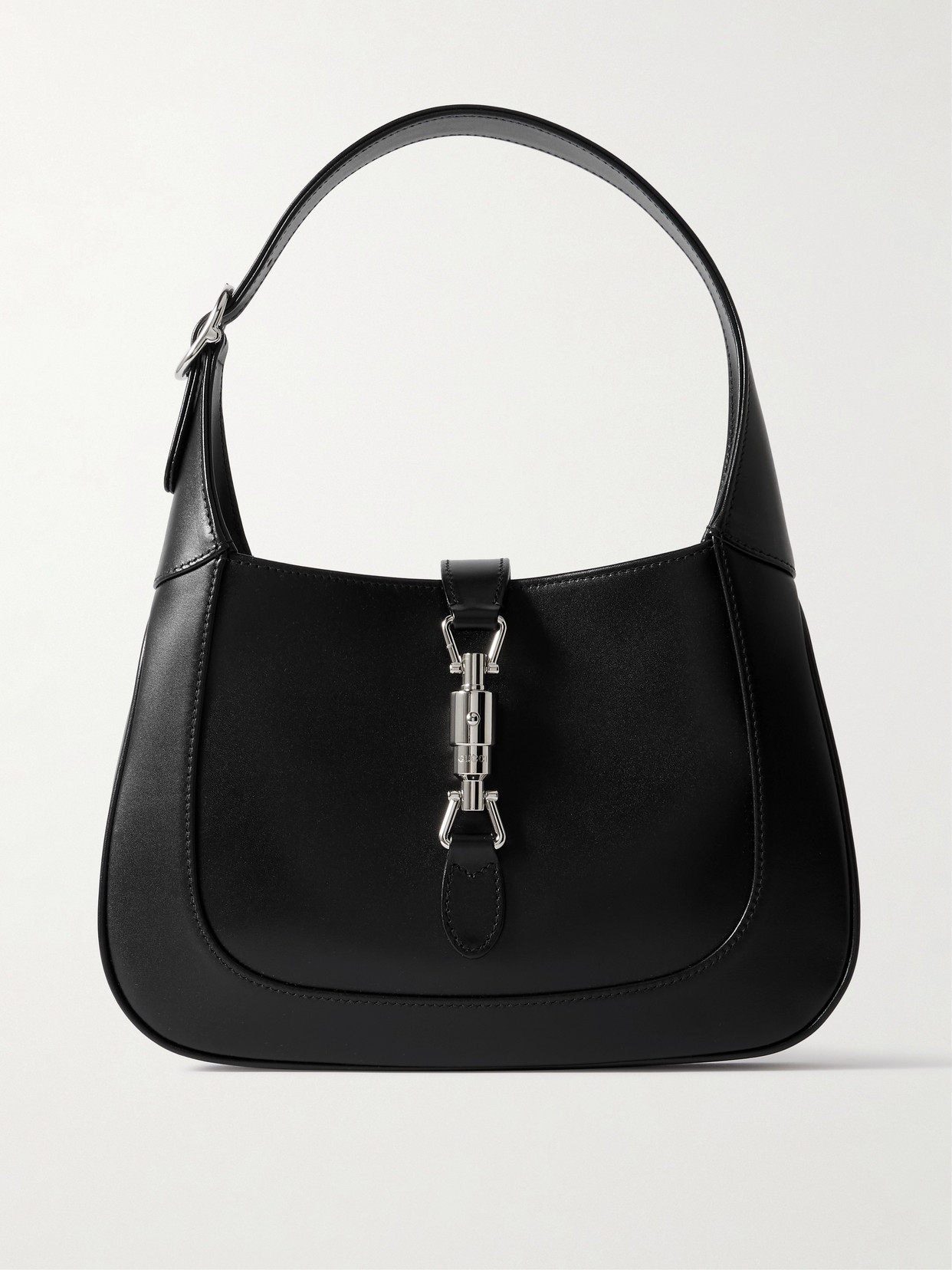 Gucci Jackie 1961 Leather Shoulder Bag In Black