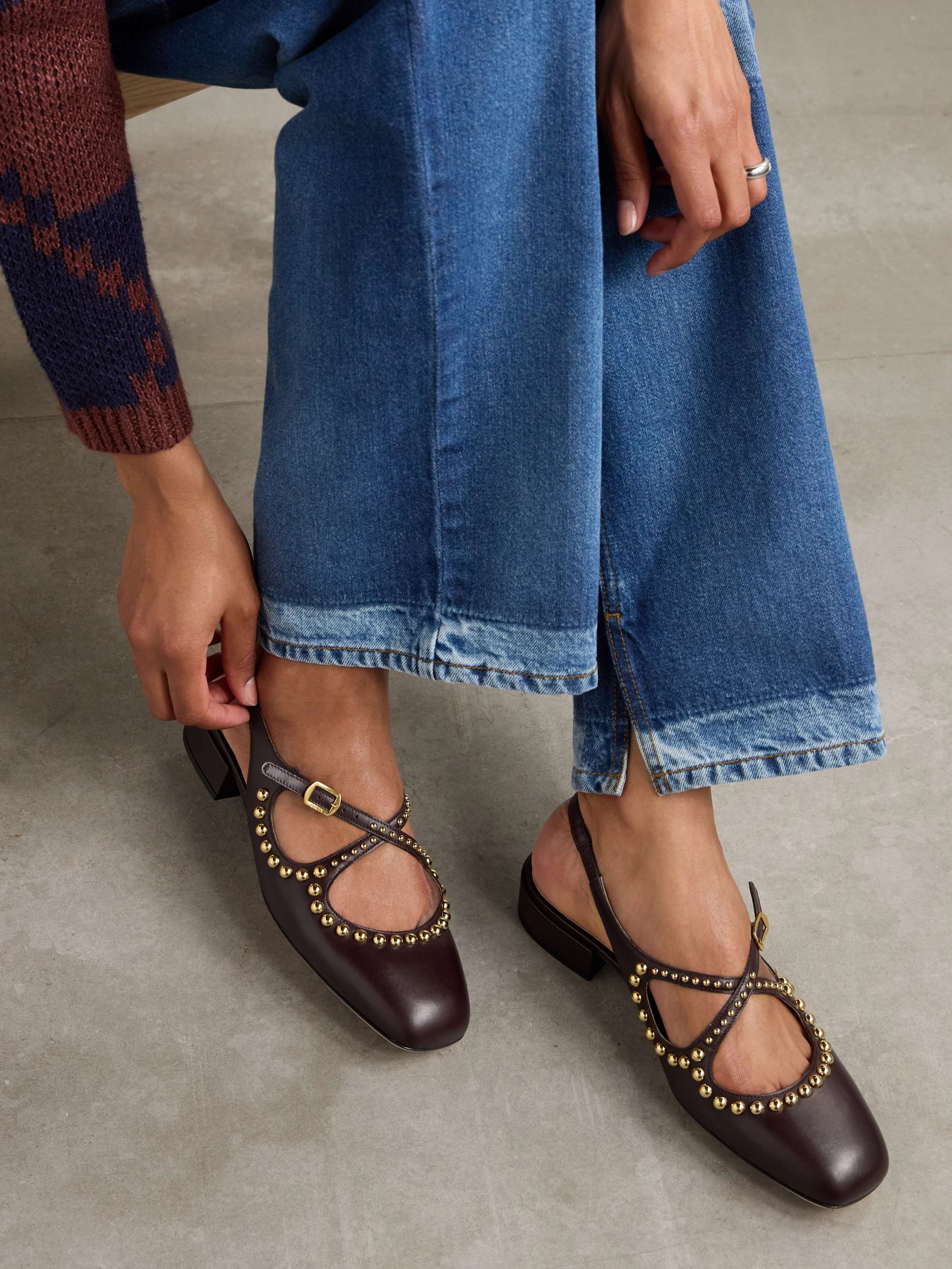 パンプス Bally Blariska Slingbacks In Smooth Leather Shop Bally - Blariska 30MM Leather Slingback Pumps | Saks