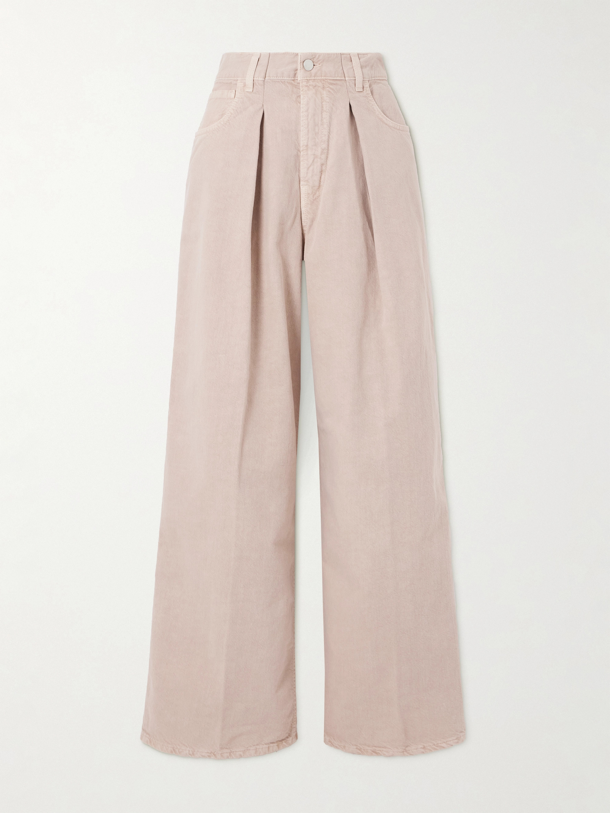 Haikure Candy pleated mid-rise wide-leg jeans