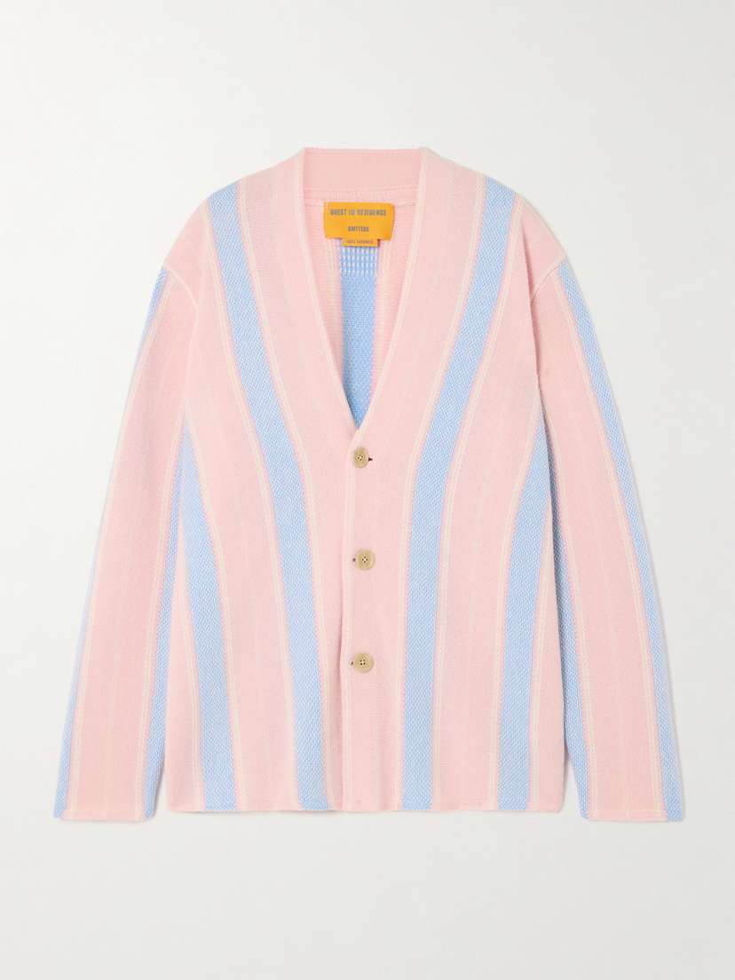 Guest In Residence Baja Everywear Striped Cashmere Cardigan