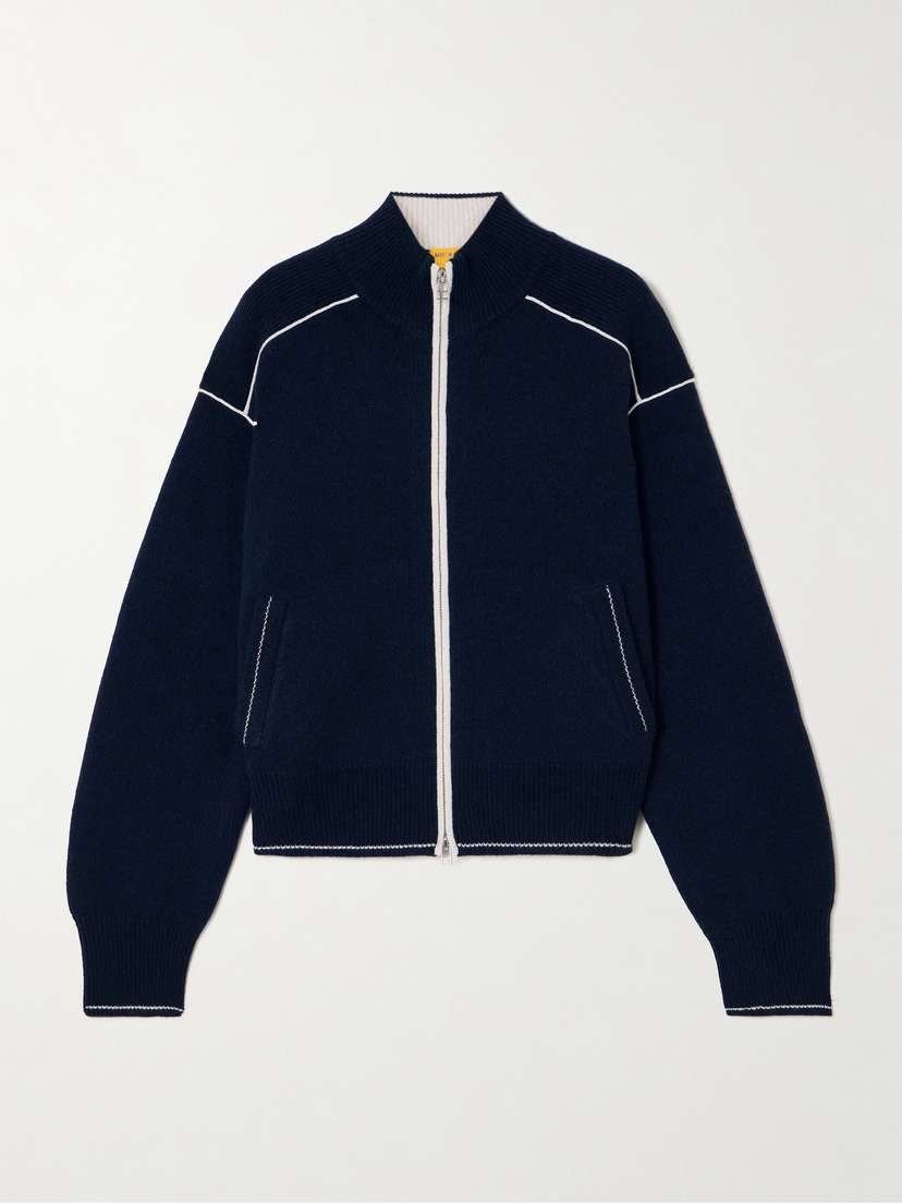 Guest In Residence Cashmere Zip-up Cardigan