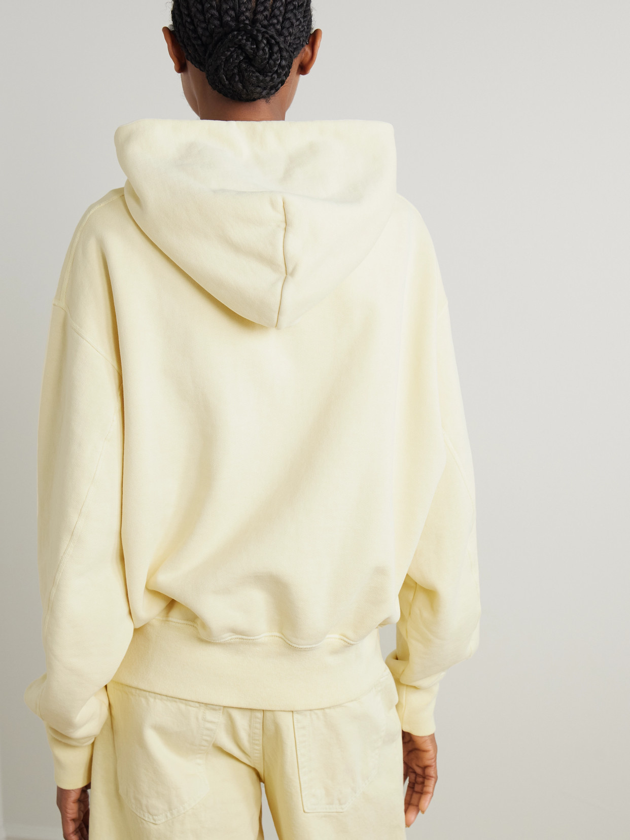Shop Slvrlake Cinch Cotton-jersey Hoodie
