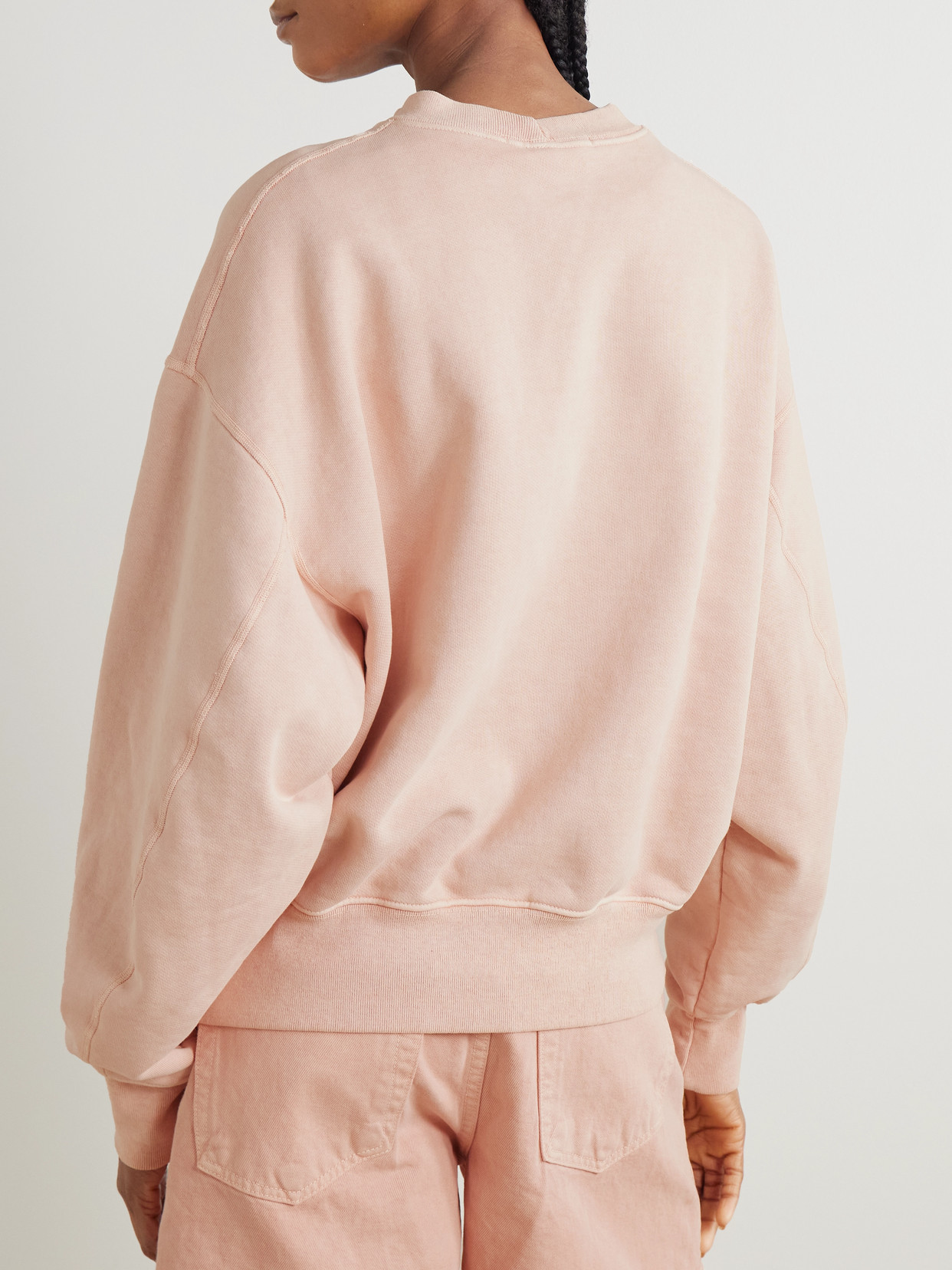SLVRLAKE CINCH COTTON-JERSEY SWEATSHIRT