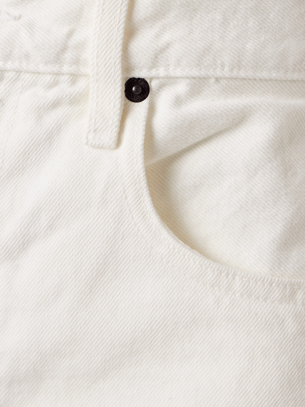 Slvrlake Sienna High Waist Cutoff Denim Shorts In White