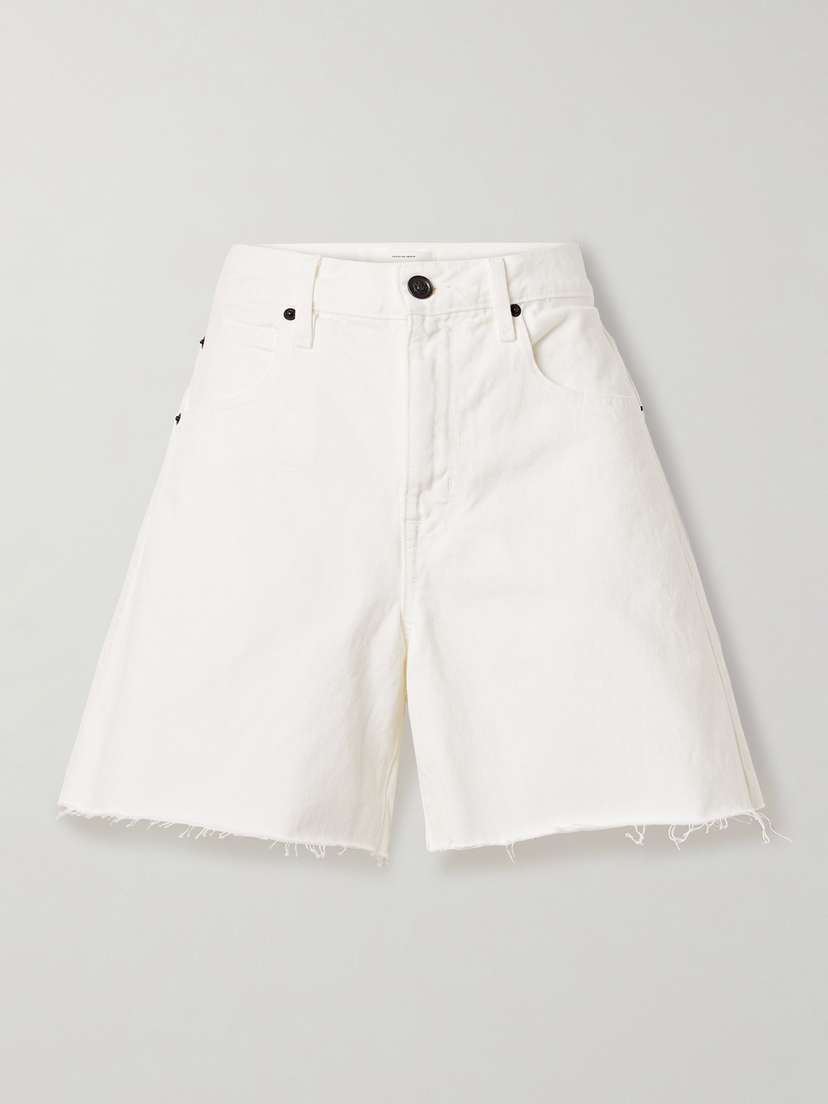 SLVRLAKE Sienna Frayed Denim Shorts