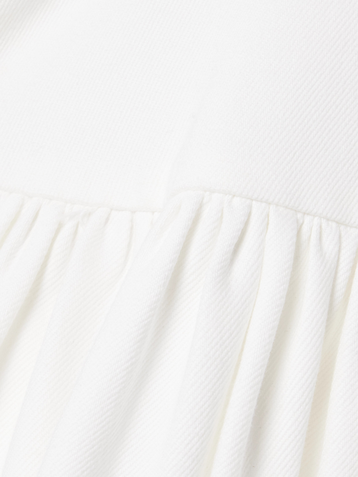 Adam Lippes Cassie Button-embellished Denim Midi Dress In White