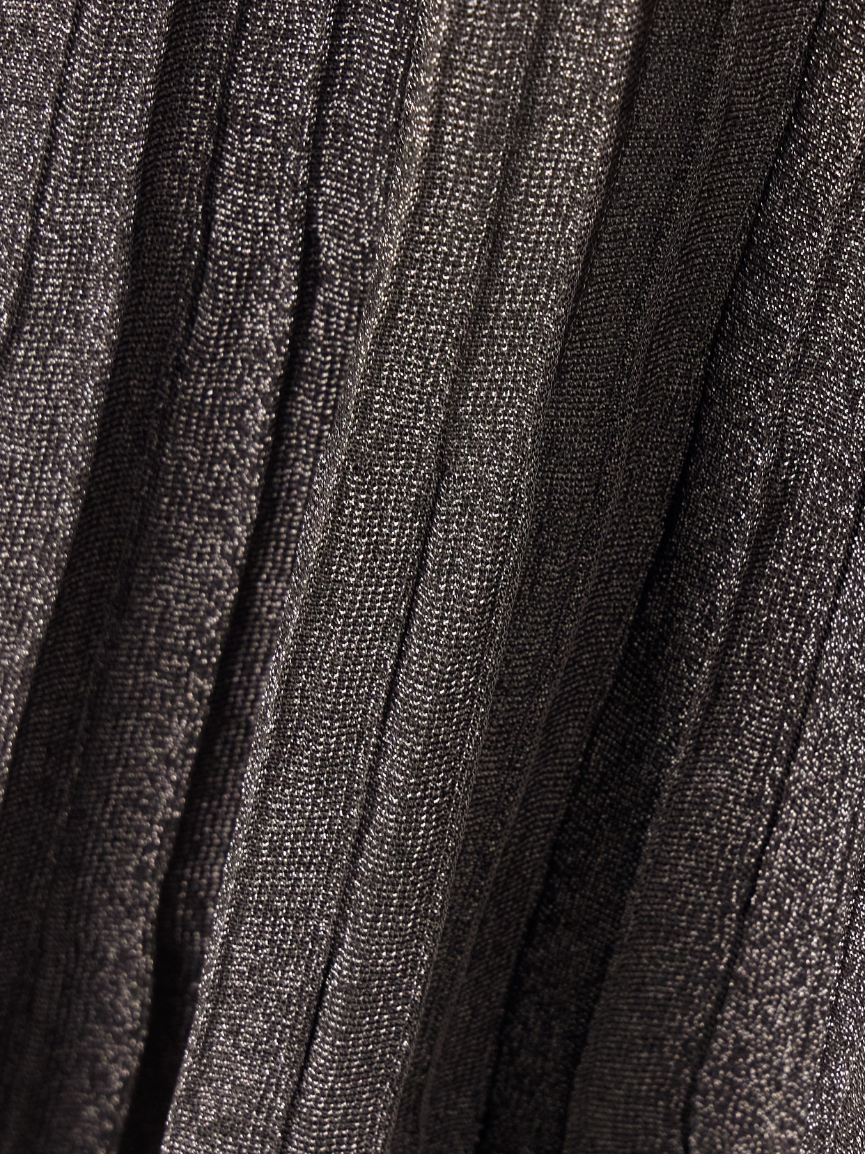 Adam Lippes Metallic Ribbed-knit Maxi Skirt In Brown