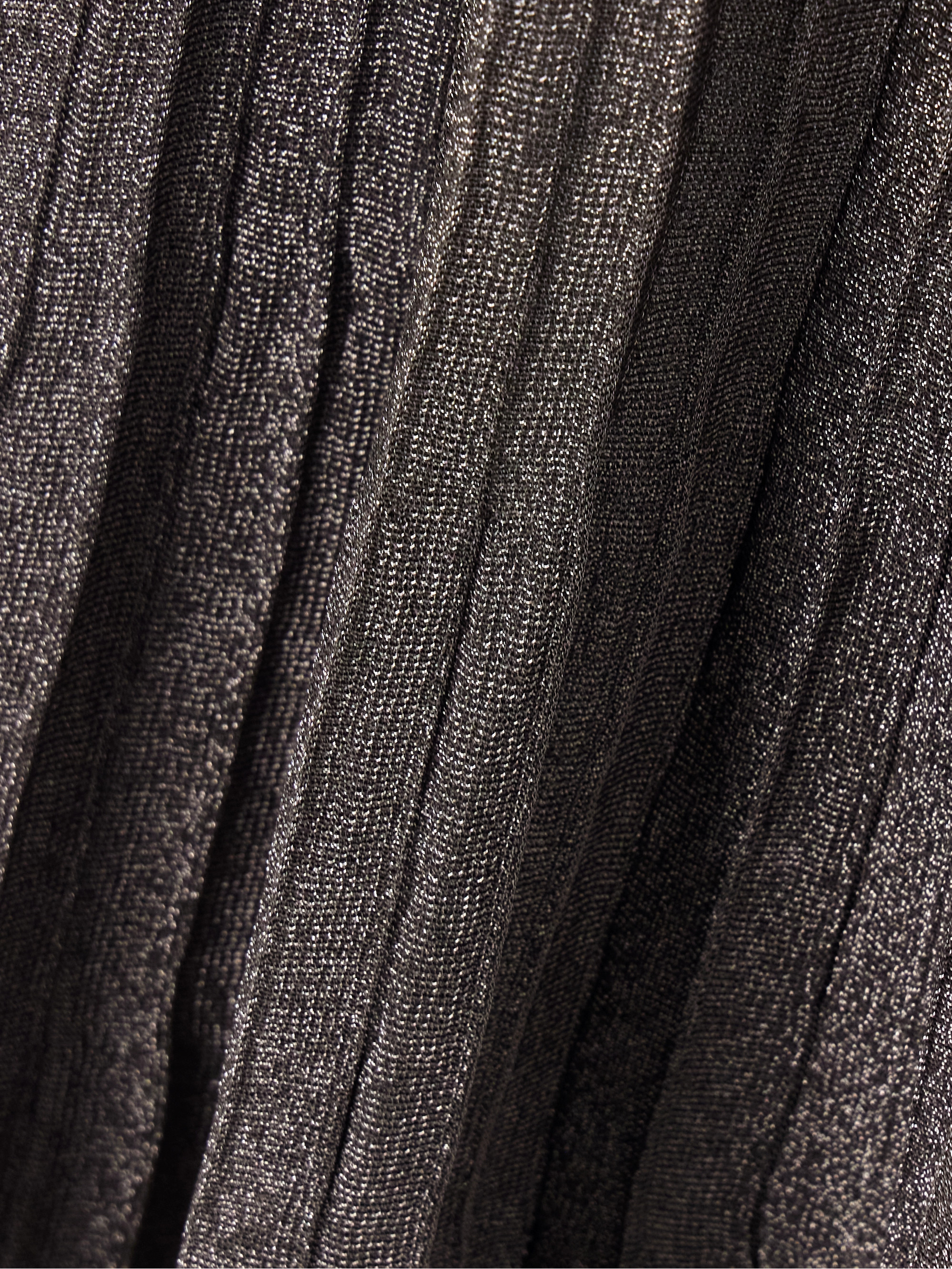 Adam Lippes Metallic ribbed-knit maxi skirt thumbnail