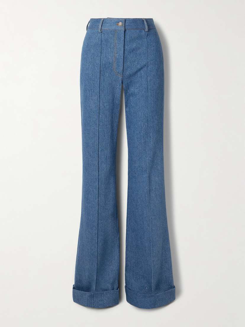 Adam Lippes Deeda High-rise Wide-leg Jeans