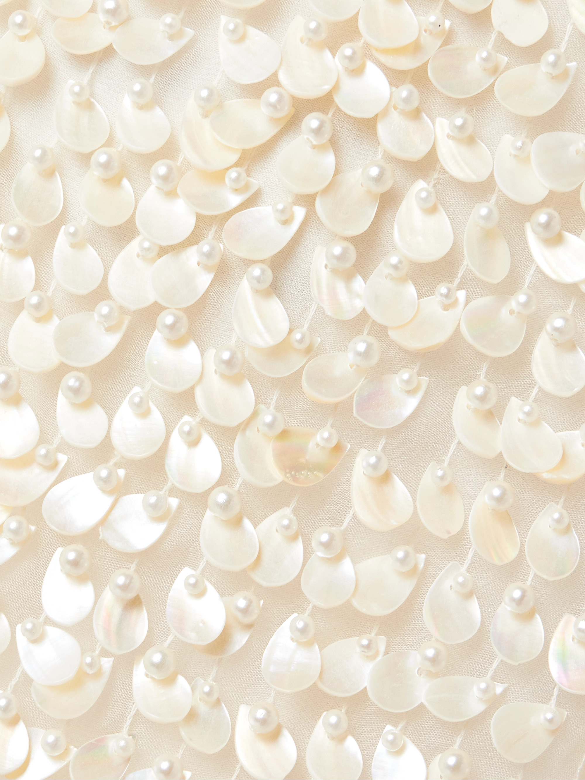 Adam Lippes Brie embellished silk-organza midi dress