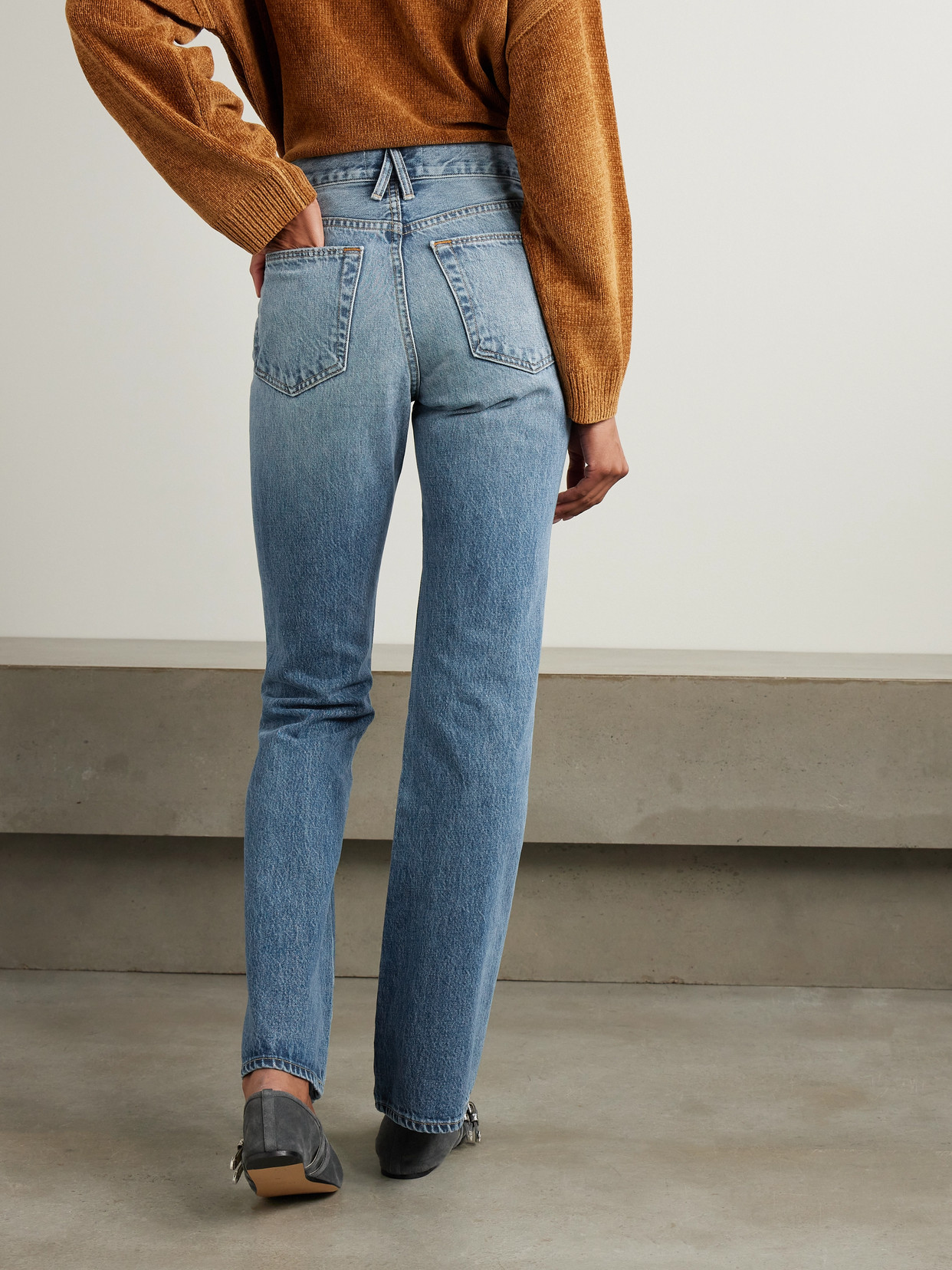 Slvrlake Anita High-rise Bootcut Jeans In Blue