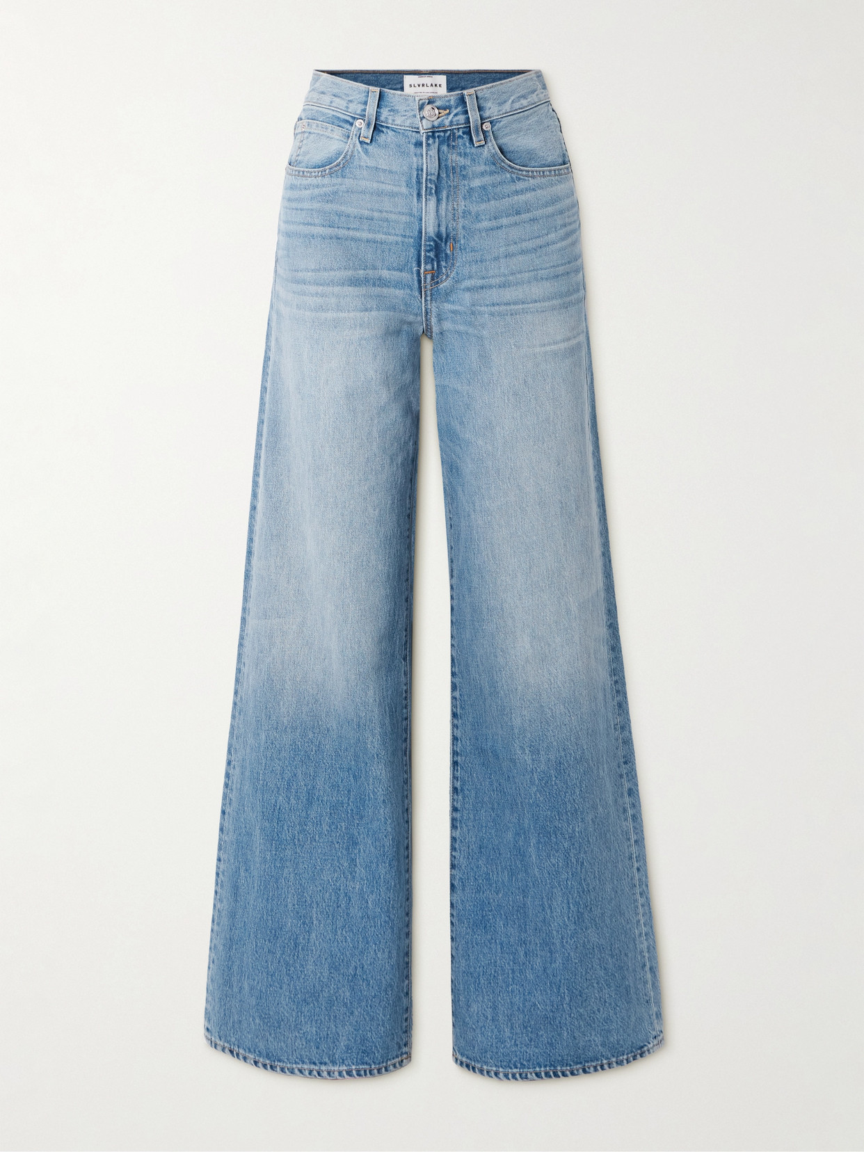 Slvrlake London High-rise Straight-leg Jeans In Blue