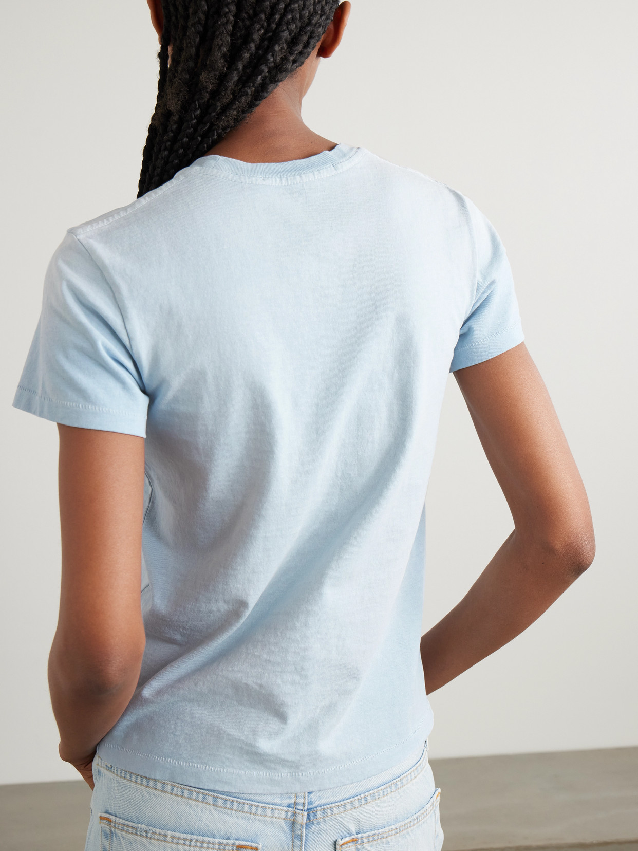 Slvrlake Boy Cotton-jersey T-shirt In Blue