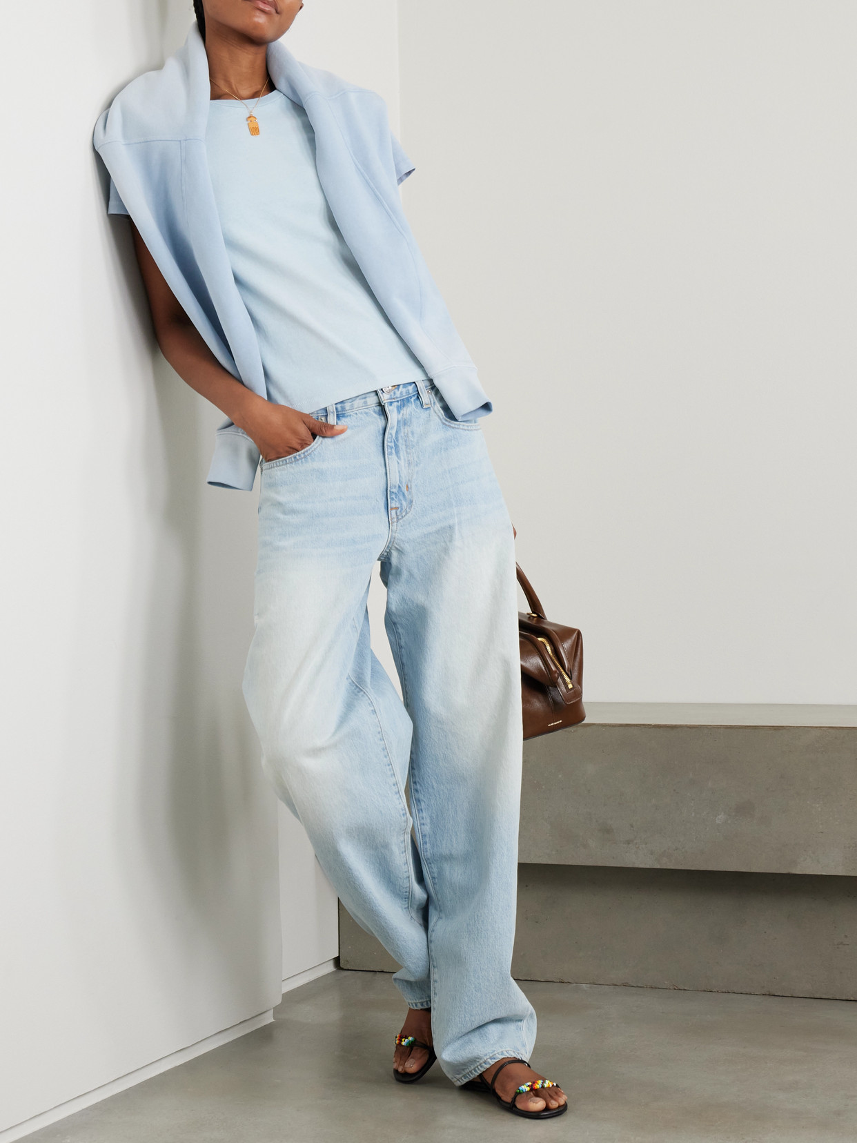 Slvrlake Boy Cotton-jersey T-shirt In Blue