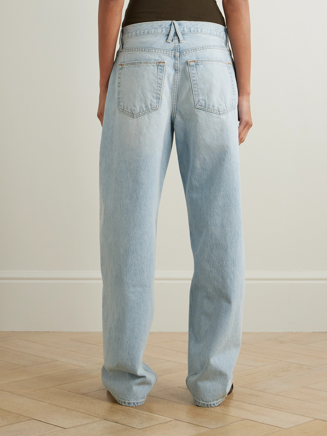 Slvrlake Ella Mid-rise Barrel-leg Jeans In Blue