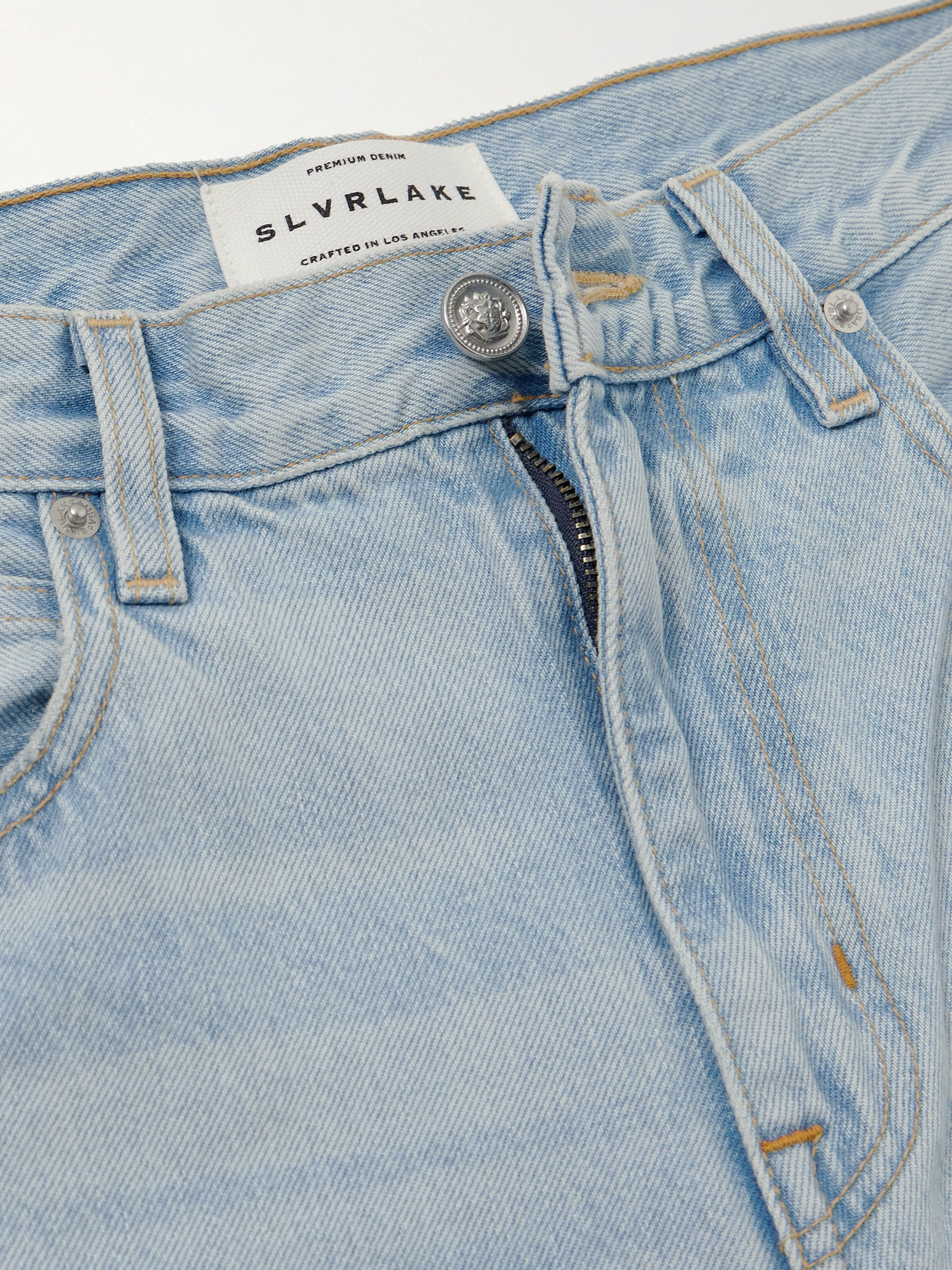 Slvrlake Ella Mid-rise Barrel-leg Jeans In Blue