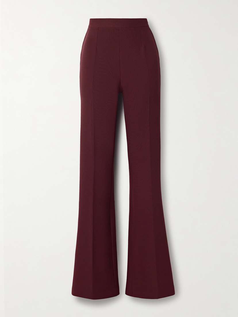 Safiyaa Alexa Stretch-crepe Flared Pants