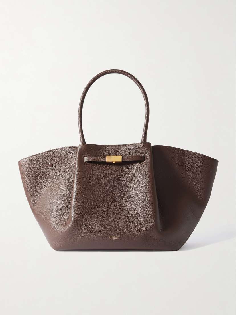 DeMellier The New York Small Textured-leather Tote