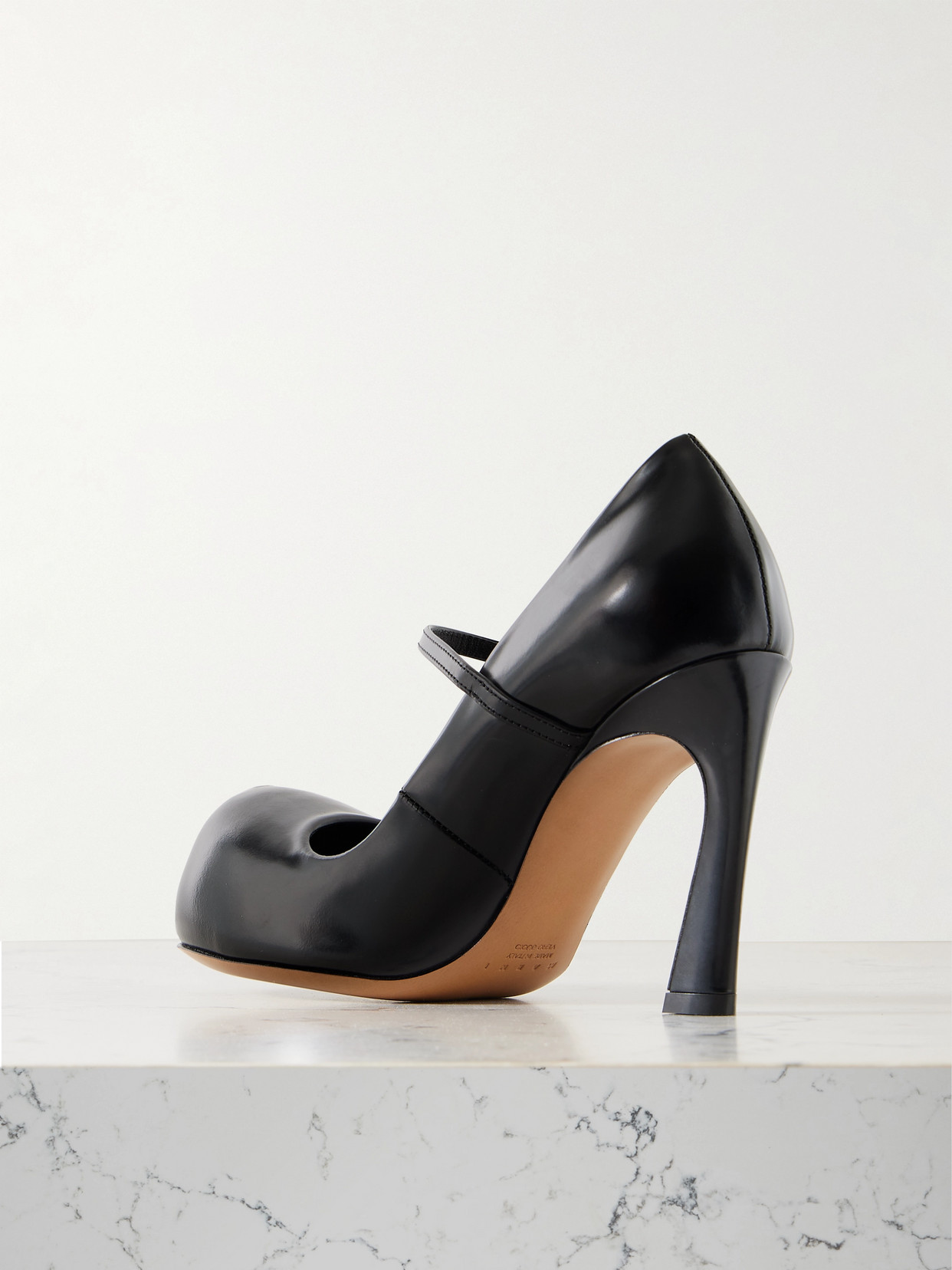 New Wave Leather Mary Jane Pumps