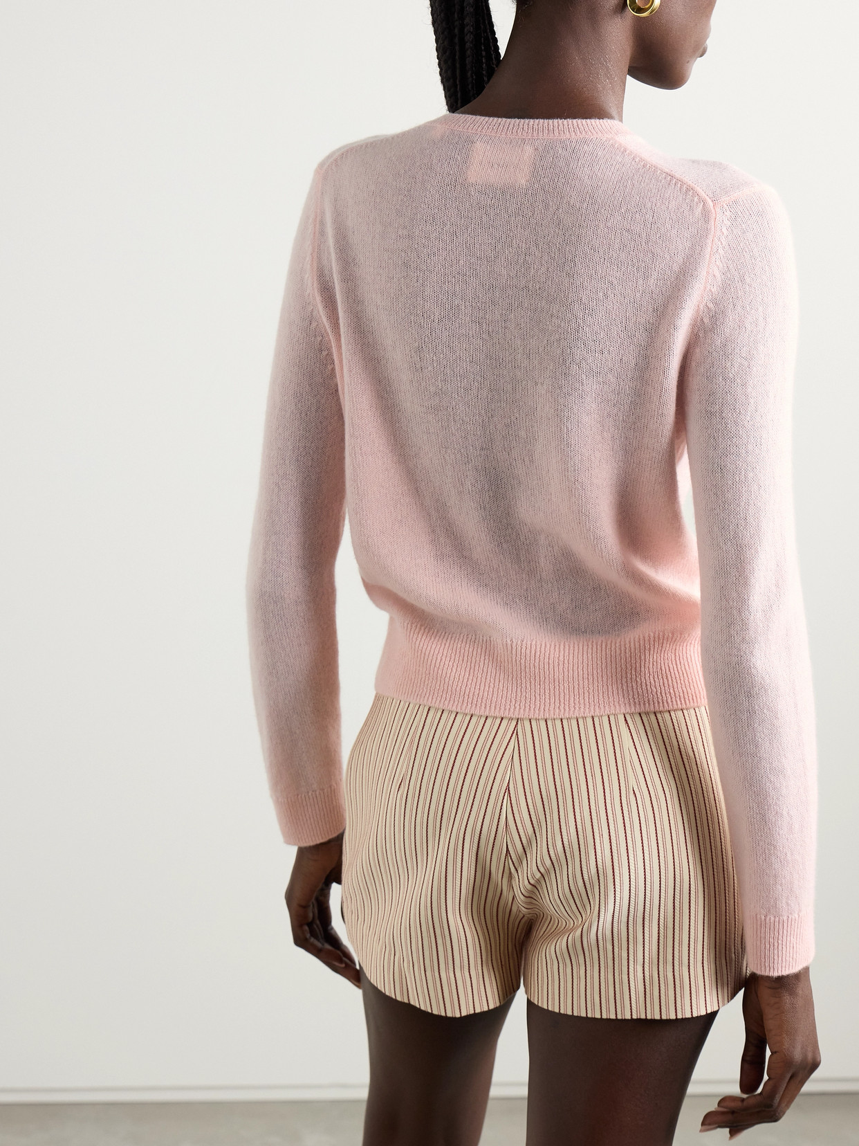 Doen Freya Cashmere Cardigan In Pink
