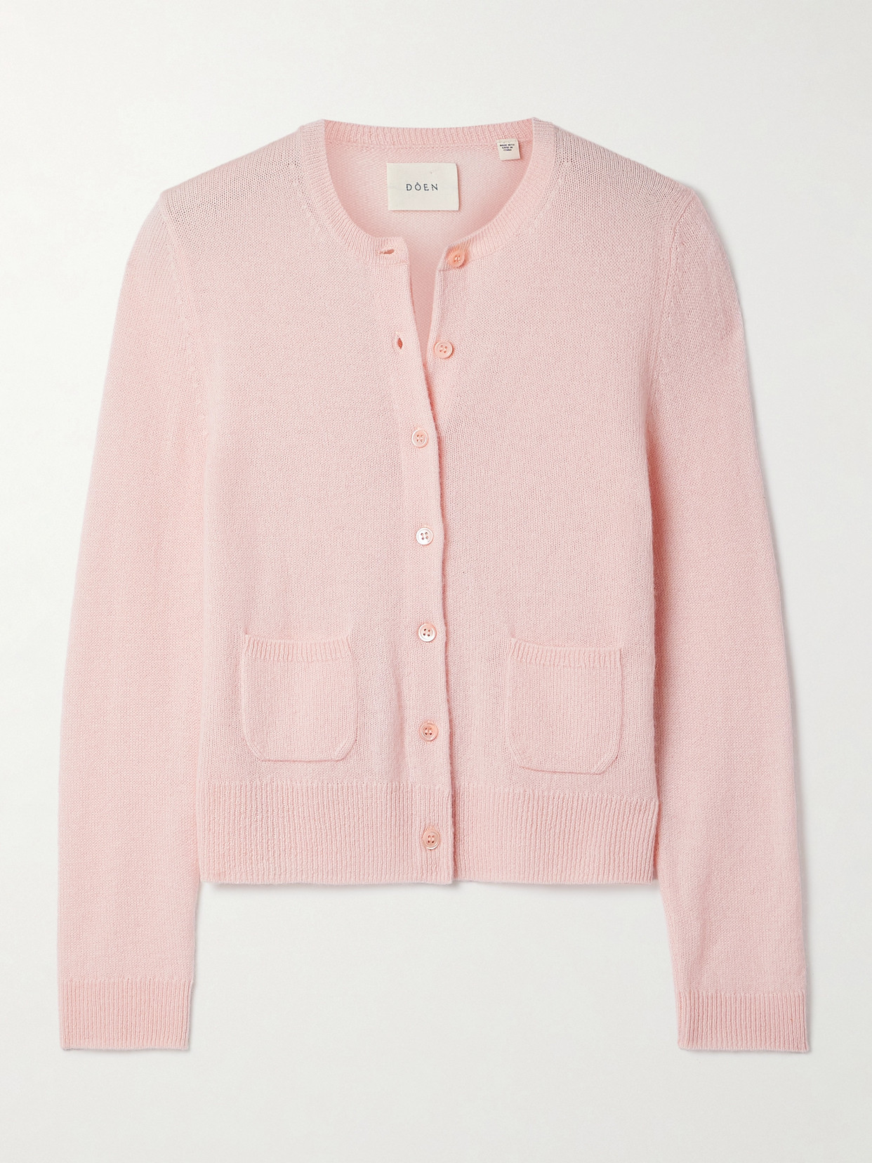 Doen Freya Cashmere Cardigan In Pink