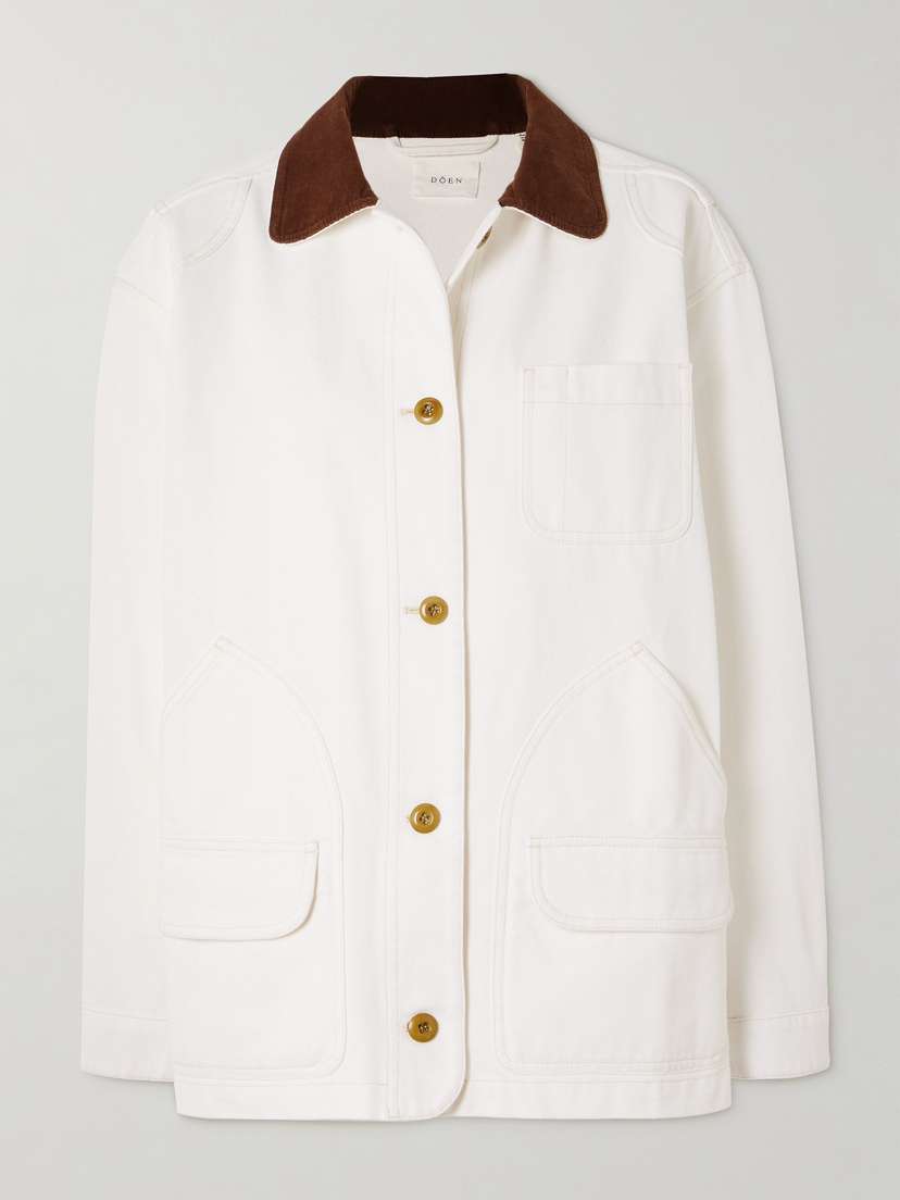 DÔEN Pascual Corduroy-trimmed Cotton Jacket