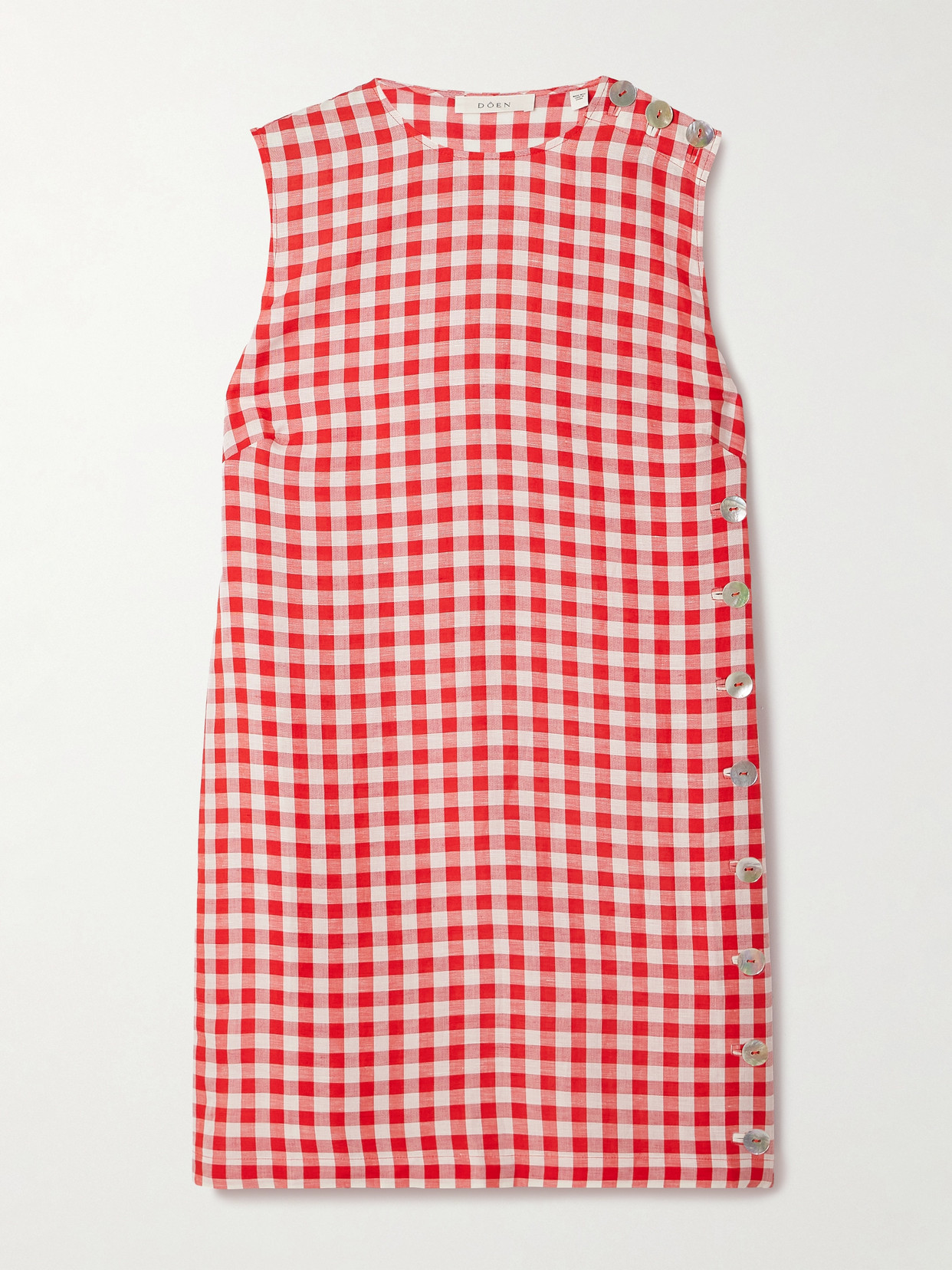 Doen Coraline Gingham Woven Mini Dress