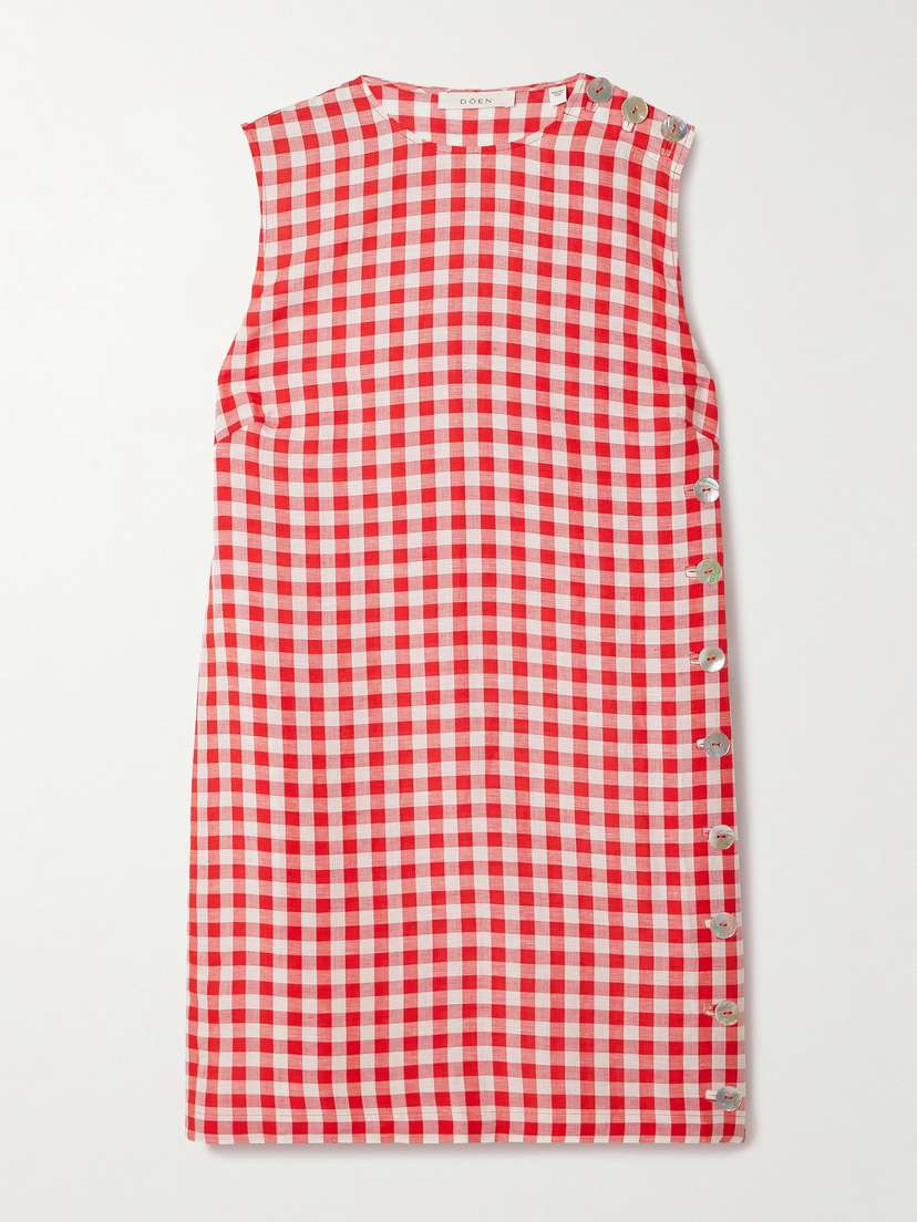 DÔEN Coraline Gingham Woven Mini Dress