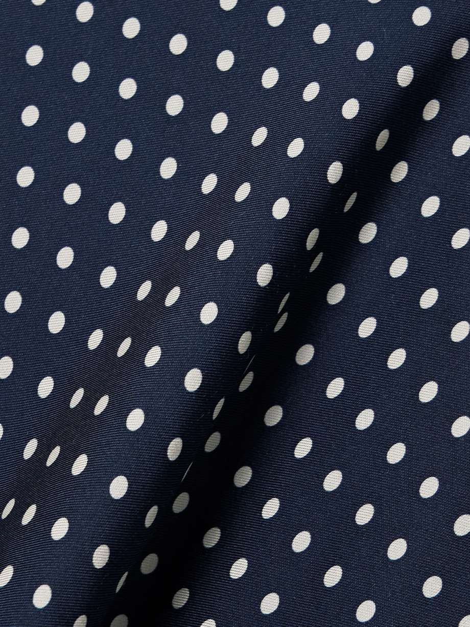tahlia belted polka-dot silk-blend twill midi dress