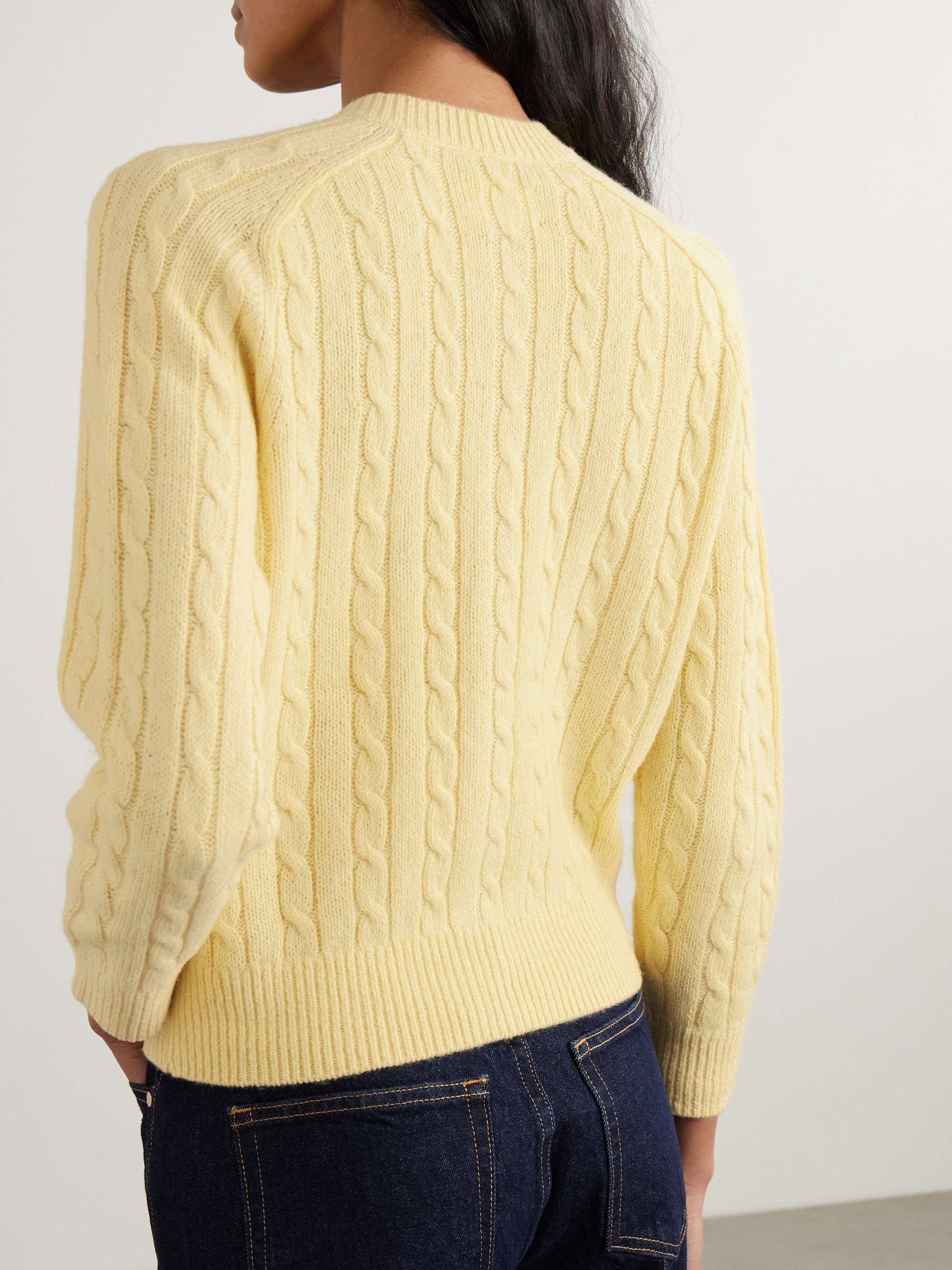 DÔEN Penrose cable-knit wool, cotton and linen-blend DÔEN Penrose cable-knit wool, cotton and linen-blend