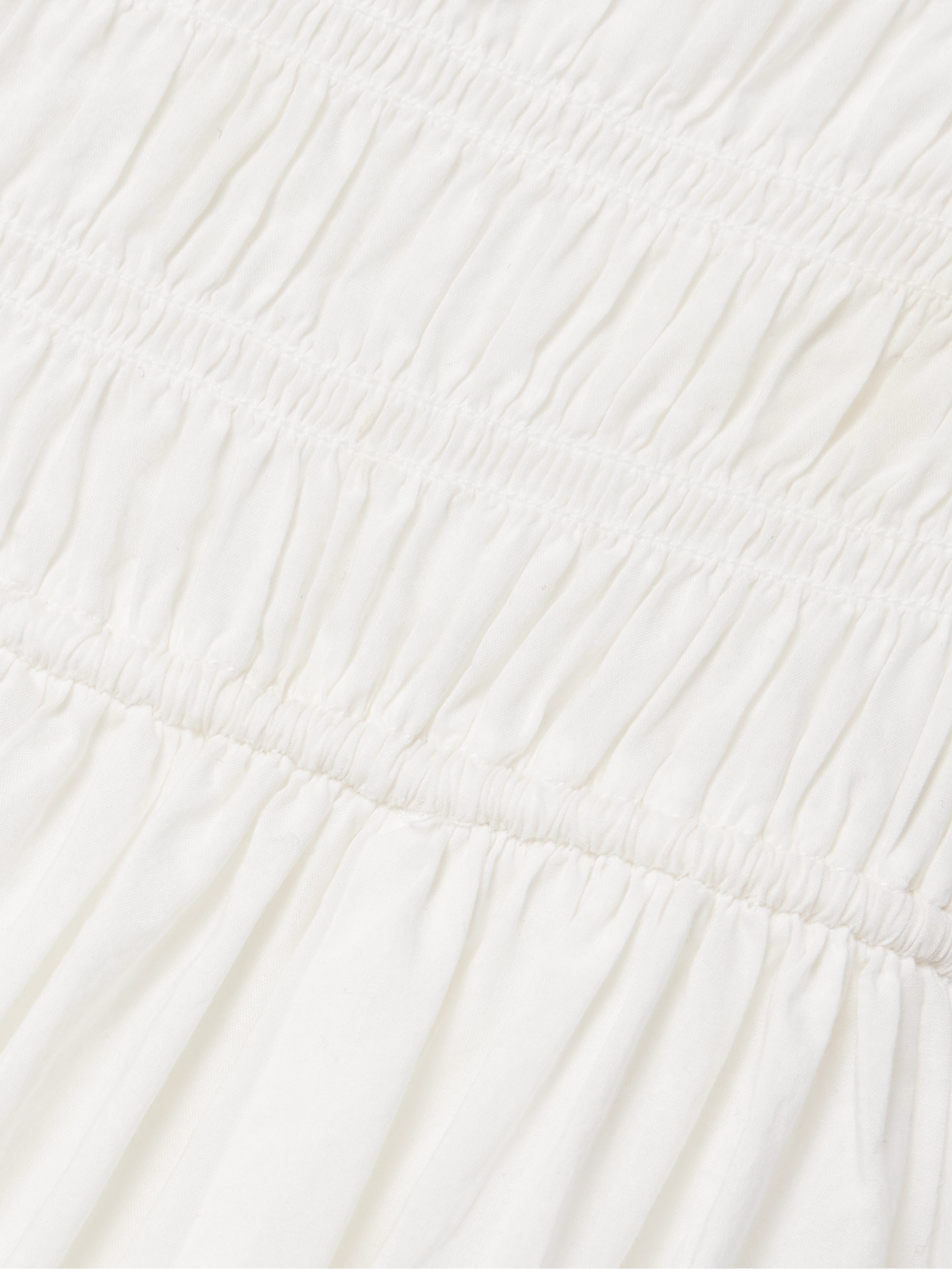 Dôen Emmaretta tie-detailed shirred cotton-voile midi dress thumbnail