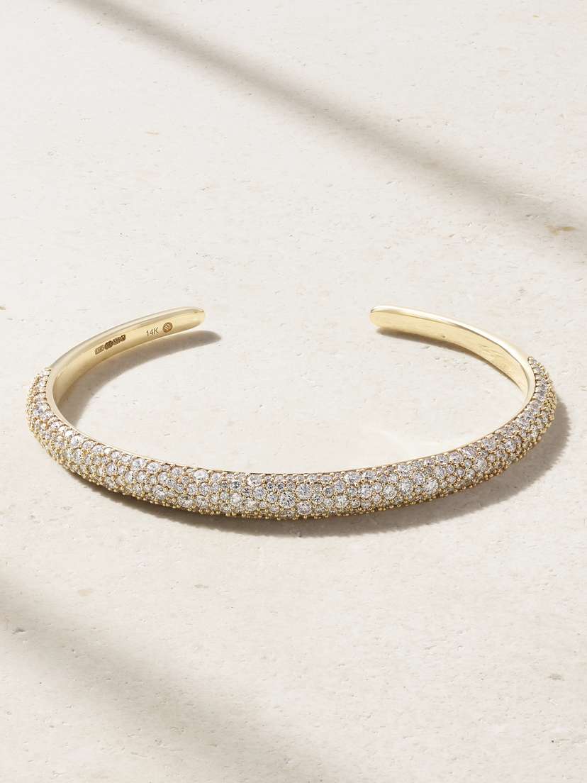 Lucy Delius 14-karat Recycled Gold Diamond Cuff