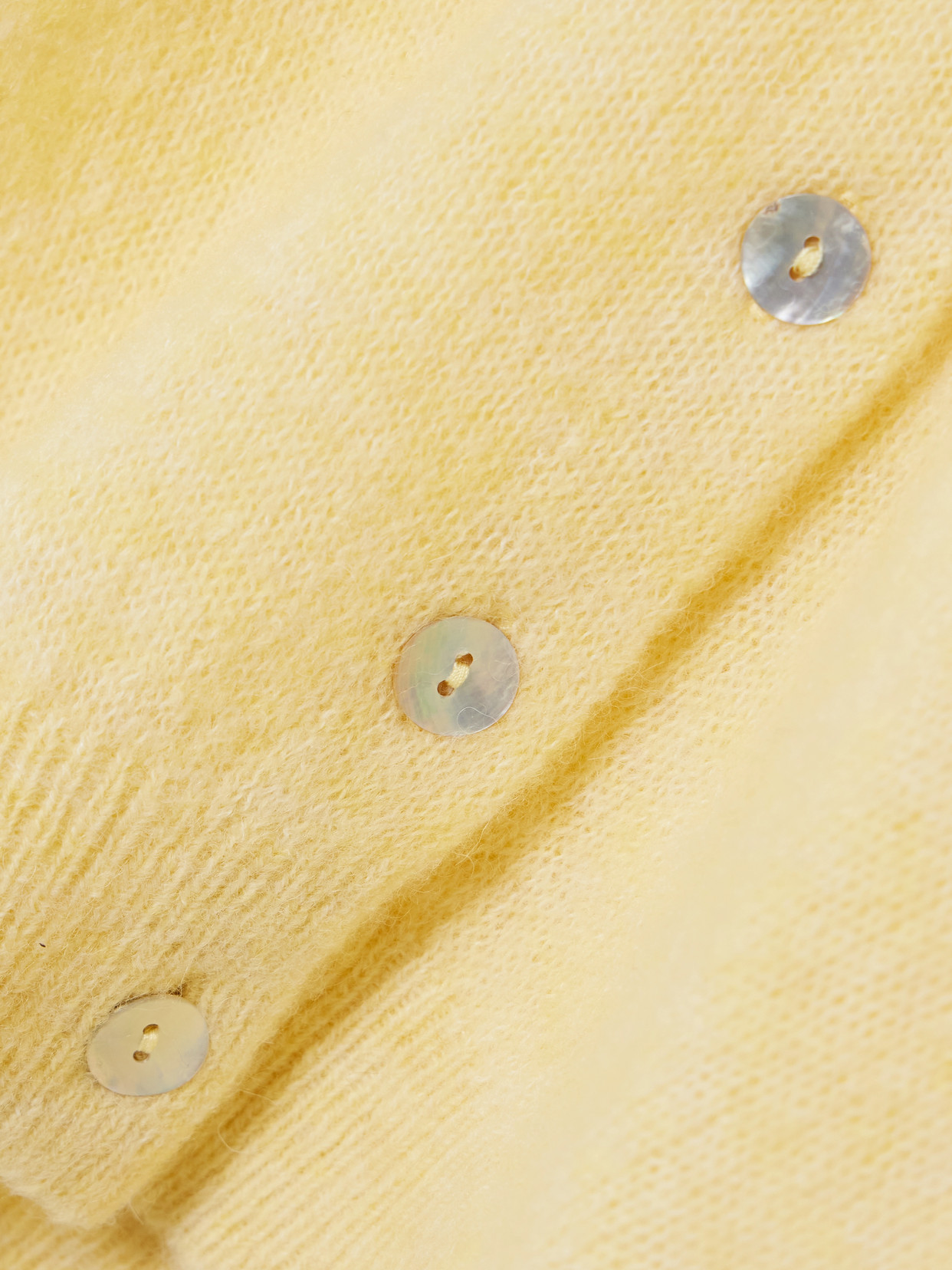 Doen Anisa Alpaca-blend Cardigan In Yellow