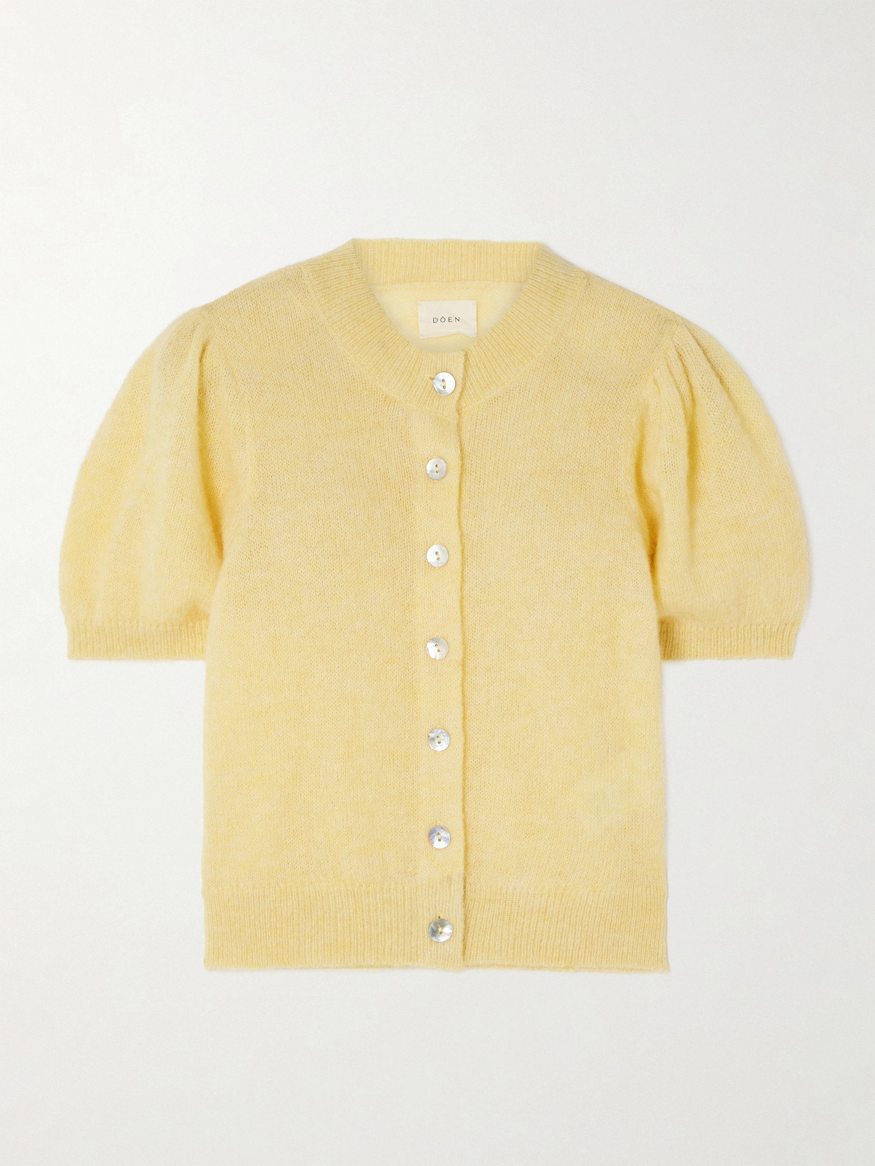 Doen Anisa Alpaca-blend Cardigan In Yellow