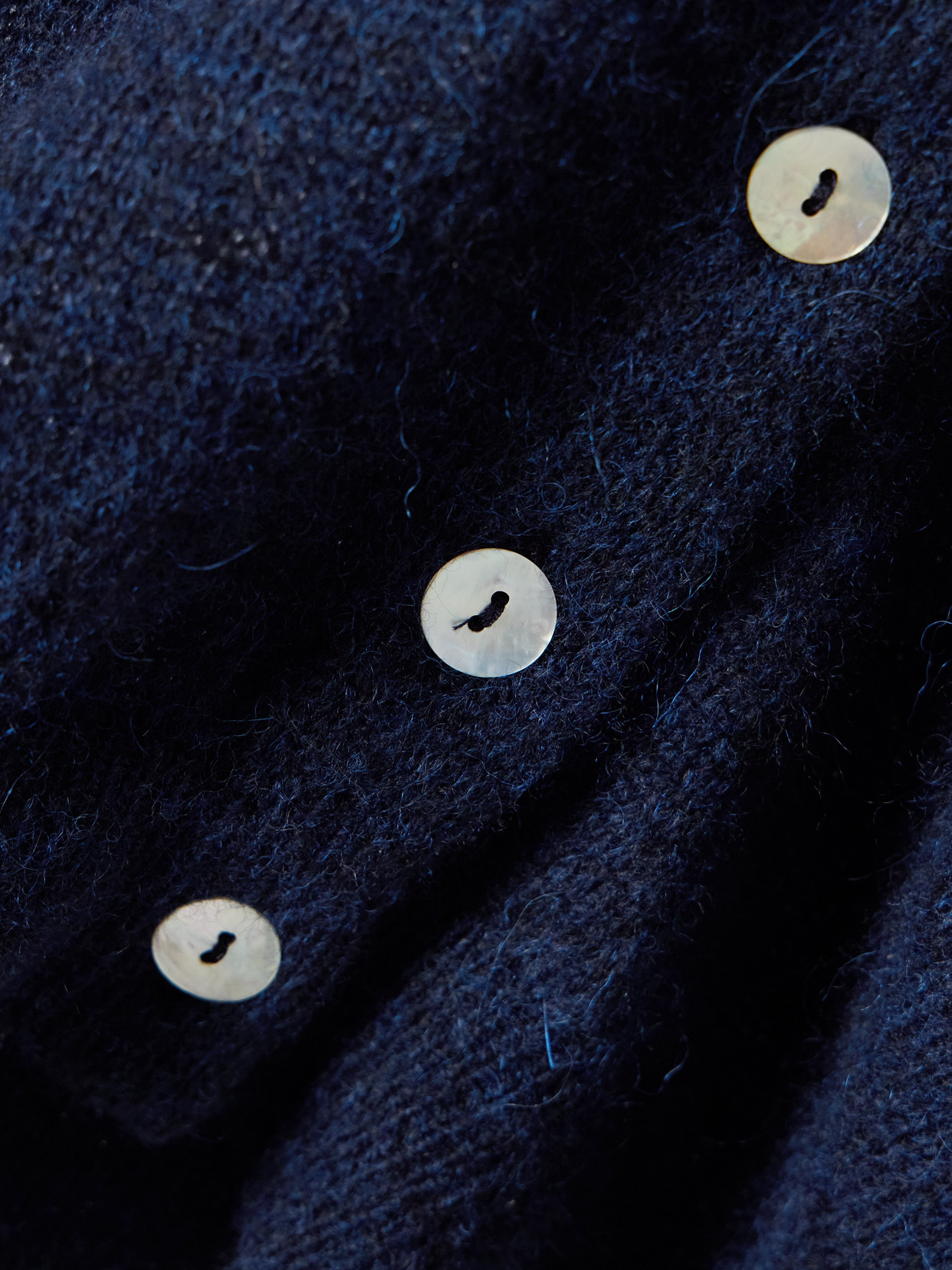 Doen Anisa Alpaca-blend Cardigan In Blue