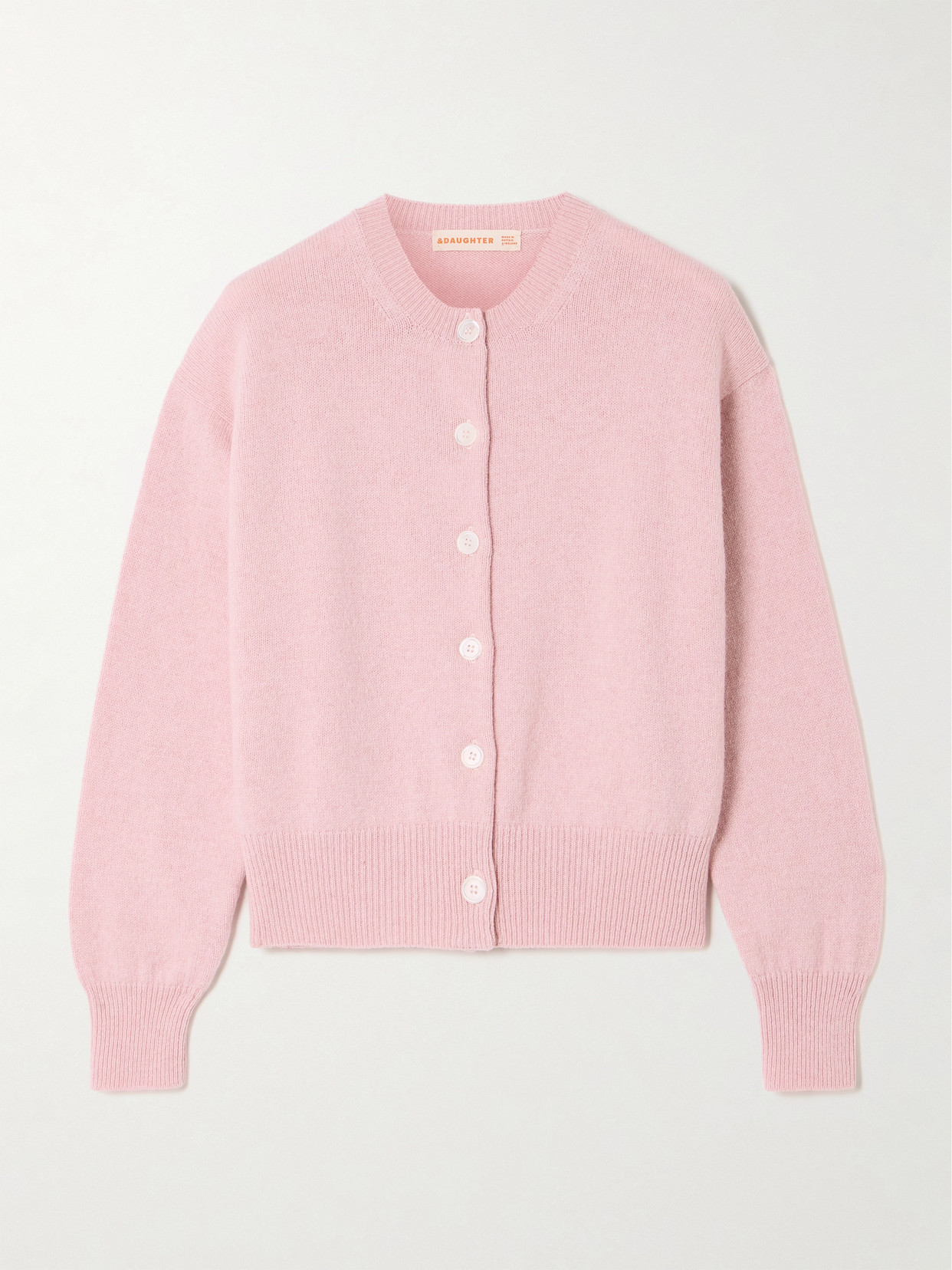 And-daughter Ada Wool Cardigan In Pink