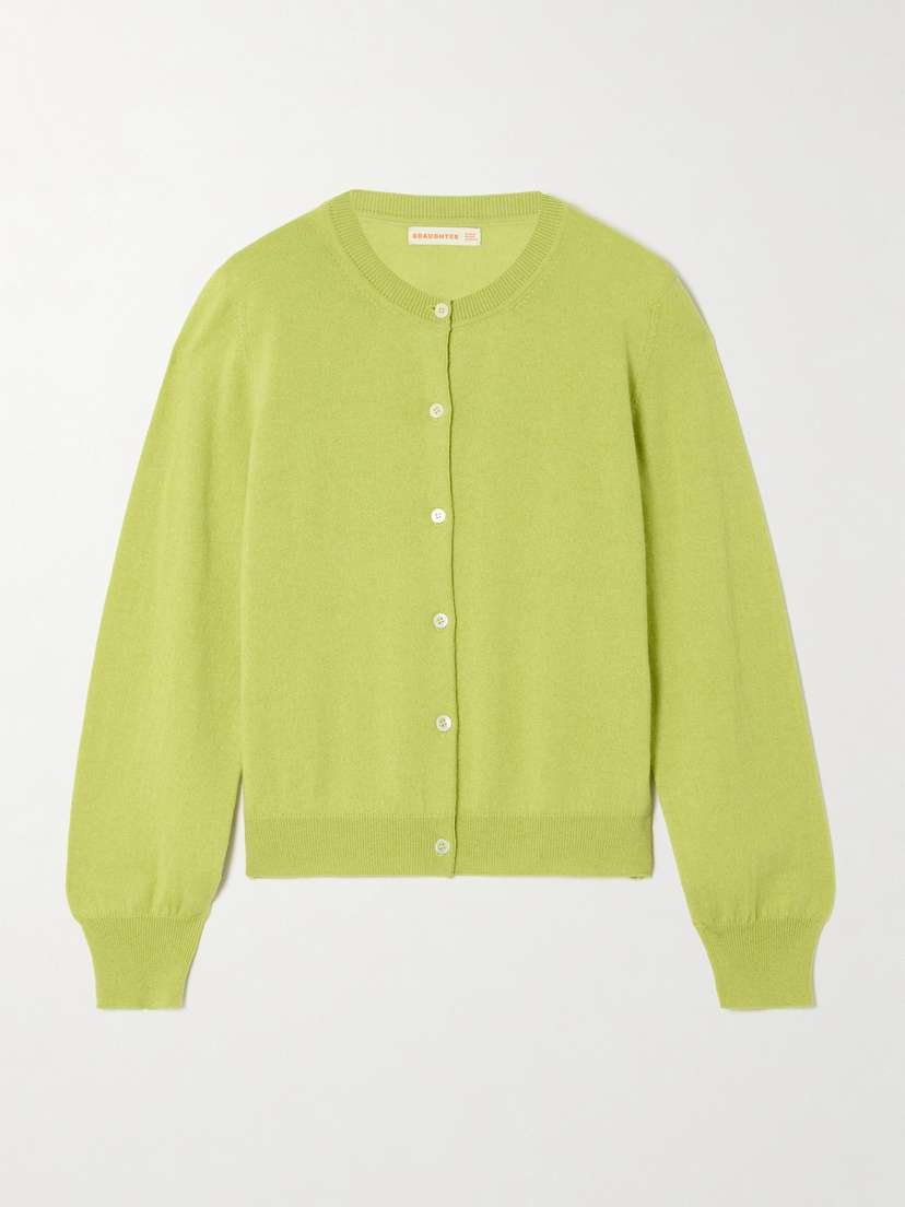 &Daughter Enya Cashmere And Cotton-blend Cardigan