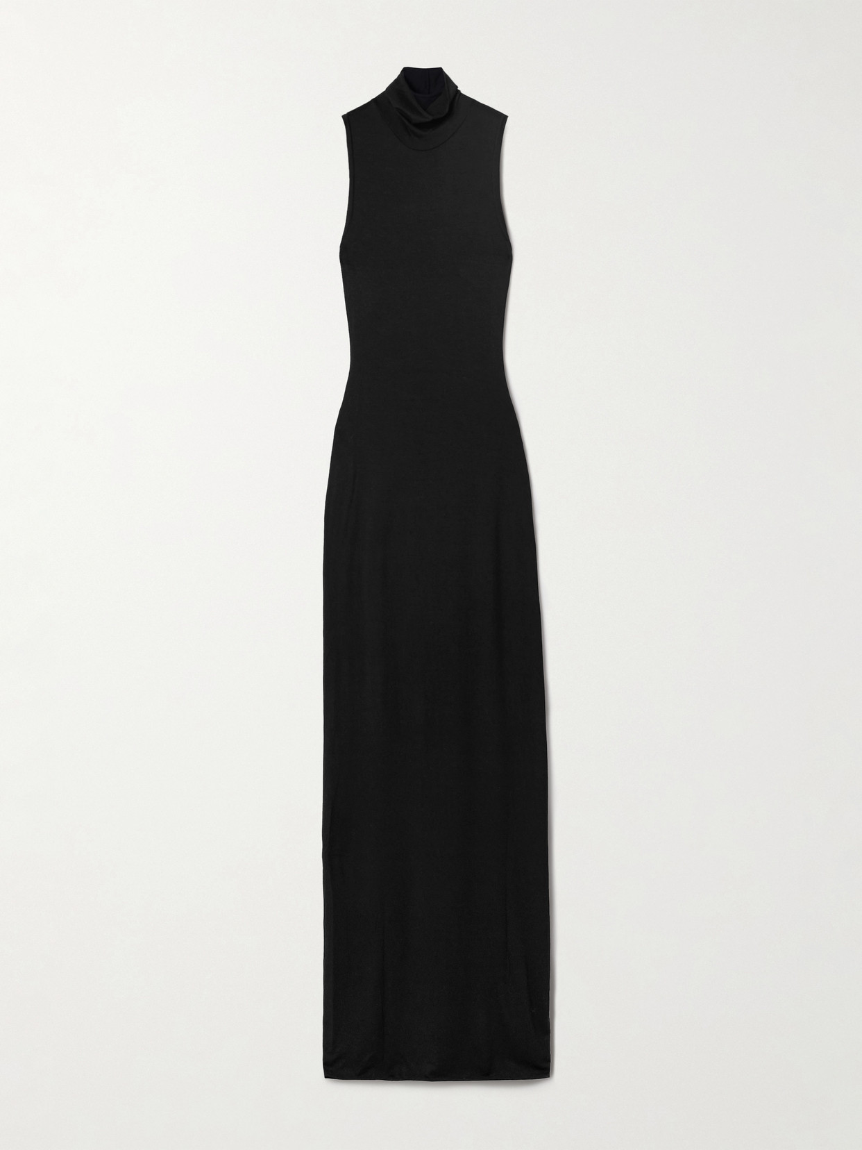 Éterne Harlow Stretch-modal Jersey Turtleneck Maxi Dress