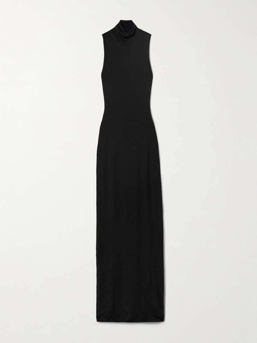 Harlow Stretch-modal Jersey Turtleneck Maxi Dress - x small | Image | 0