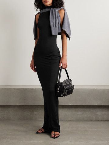 ÉTERNE Harlow stretch-modal jersey turtleneck maxi dress