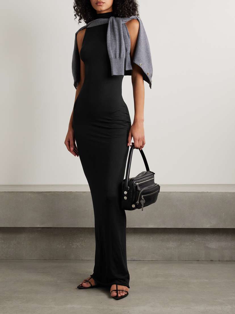 Harlow Stretch-modal Jersey Turtleneck Maxi Dress - x small | Image | 1