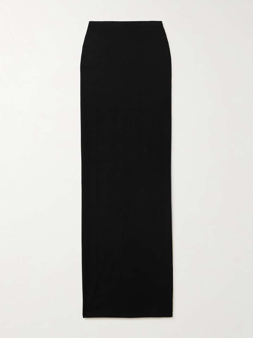 ÉTERNE Stretch-jersey Maxi Skirt