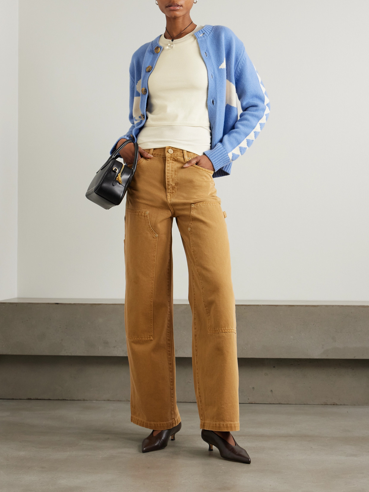 Éterne - Van Cropped Cashmere T-Shirt