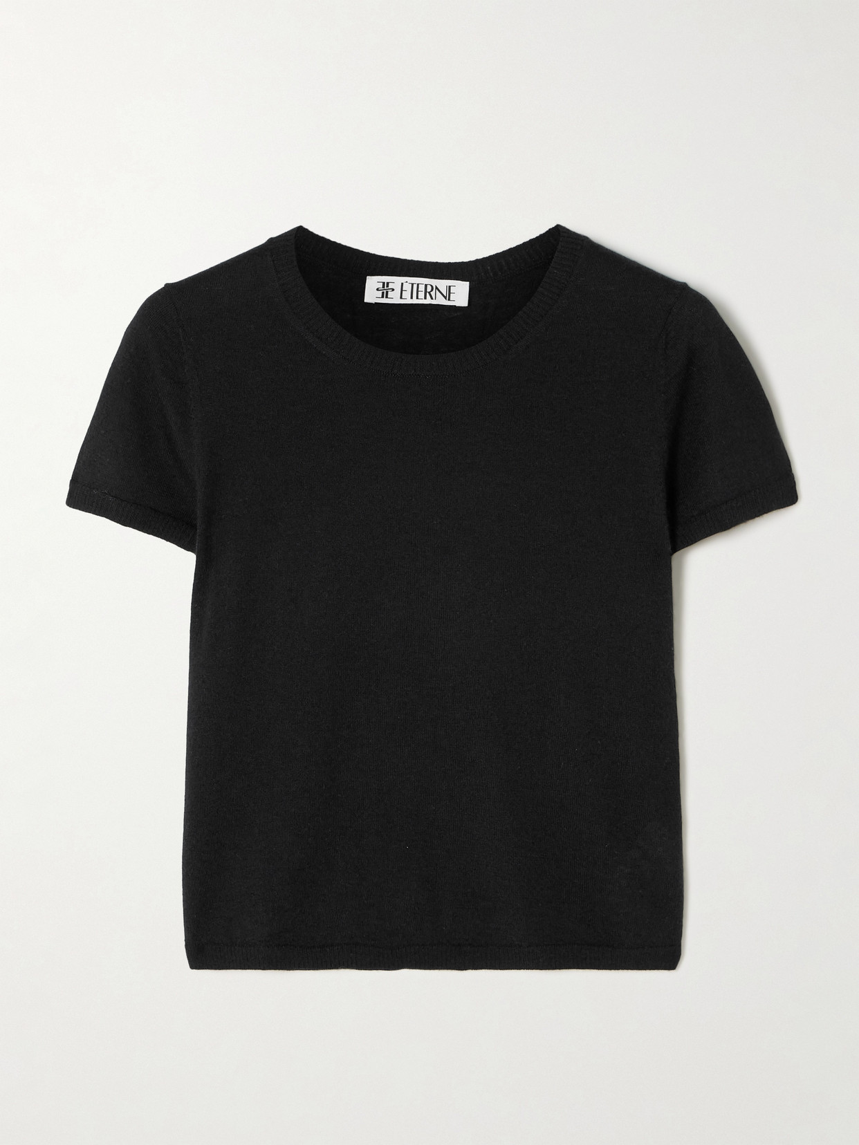 Éterne Eterne Short Sleeve Boyfriend T-shirt In Black