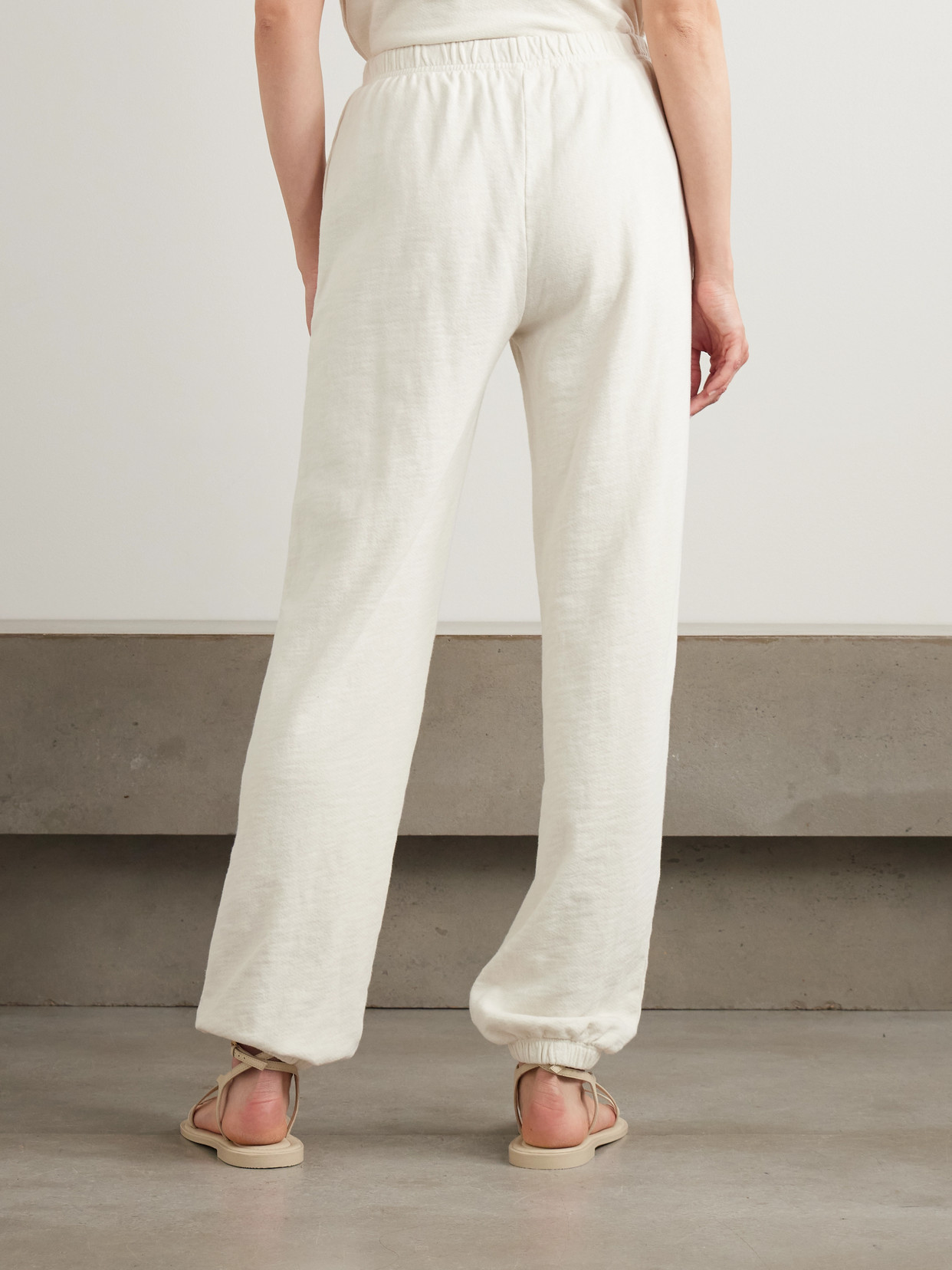 Éterne Vinny Embroidered Tapered Cotton-jersey Track Pants